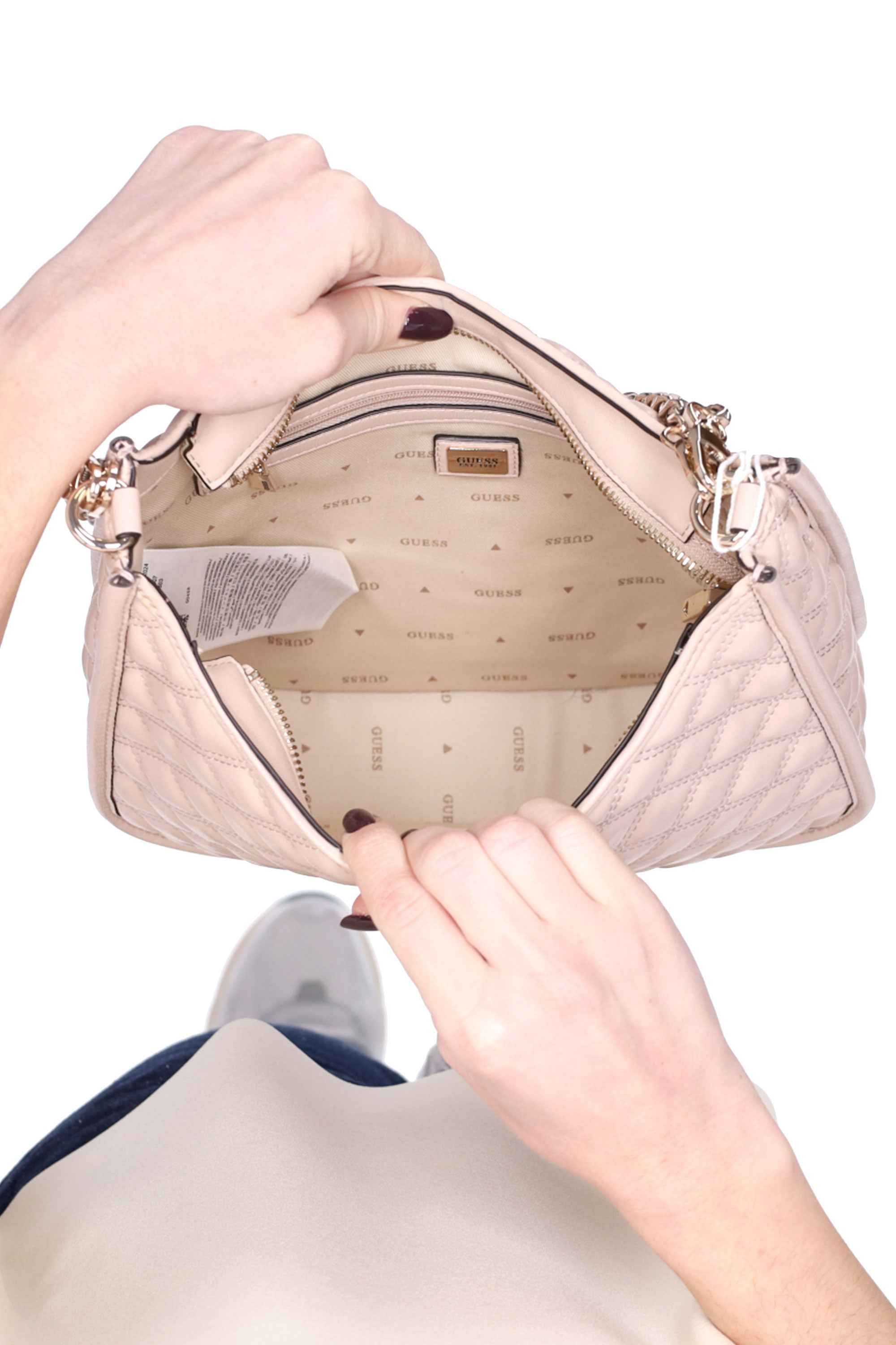 BEIGE | GUESS - D HWQG8748030 Borsa