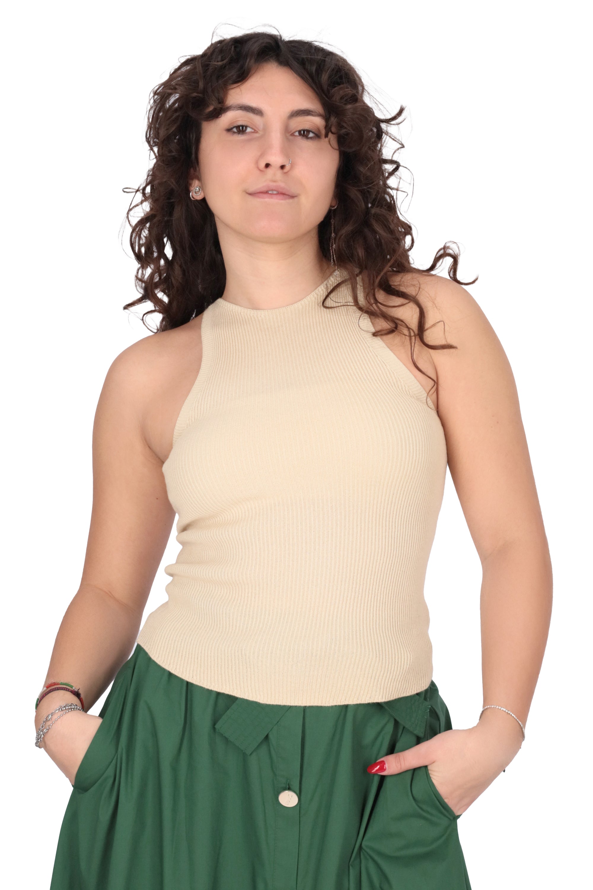 BEIGE | JIJIL - D MK253 Canotta