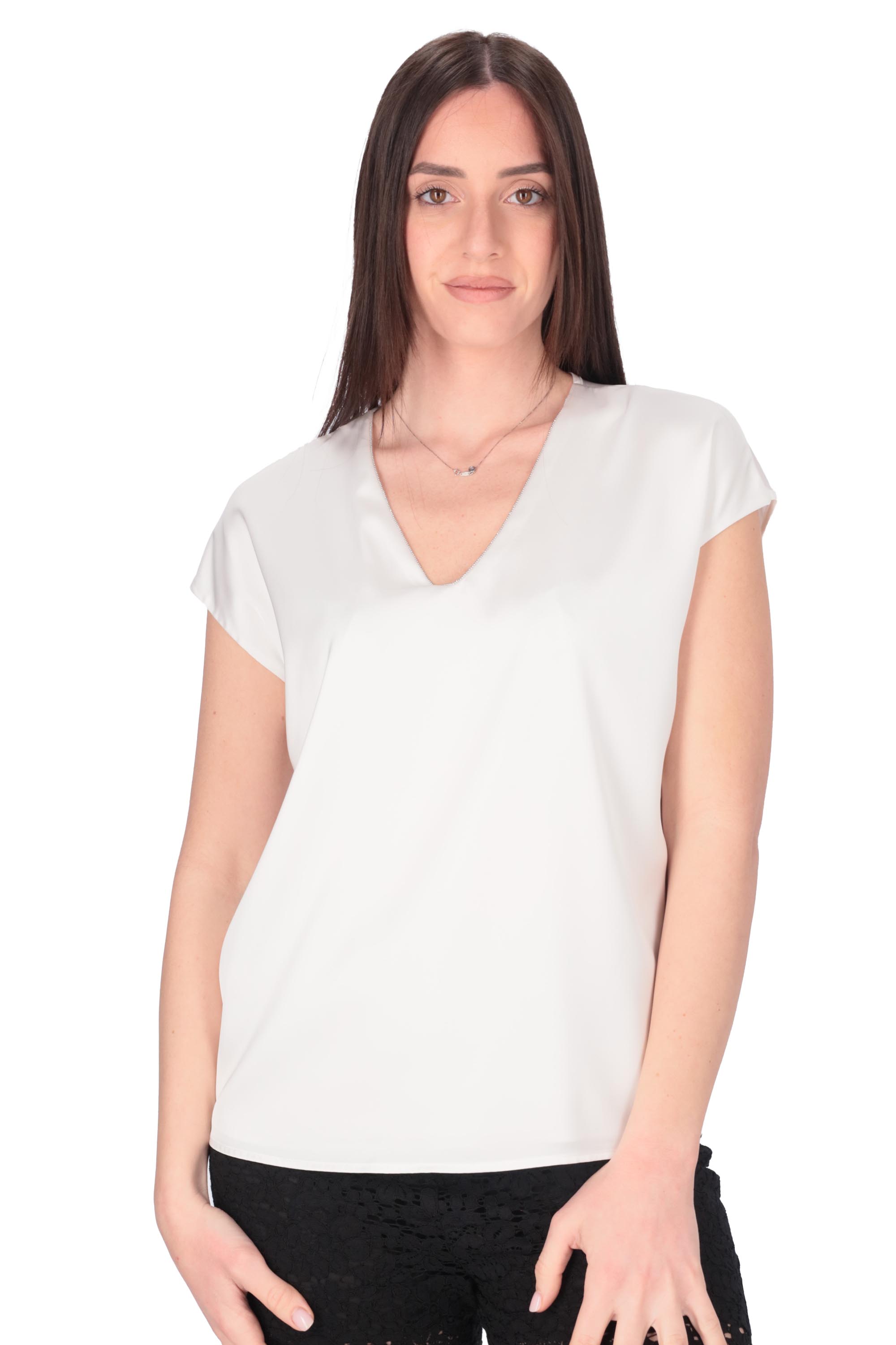 BIANCO | LE SARTE DEL SOLE - D B3296 Blusa