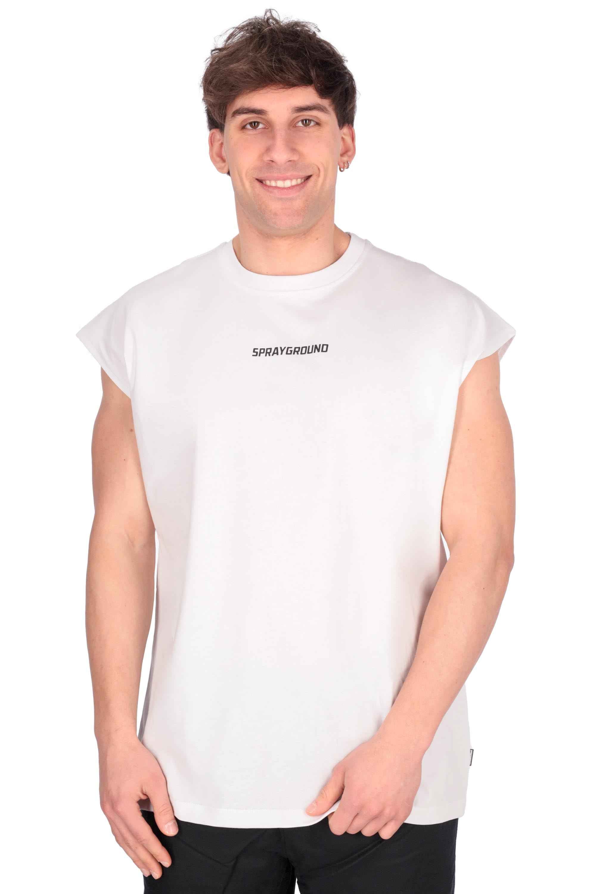 SPRAYGROUND - U SP738WHT Canotta