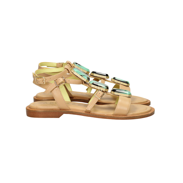 BEIGE | APEPAZZA - D S5FLAT09 Sandalo