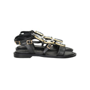 NERO | APEPAZZA - D S5FLAT09 Sandalo