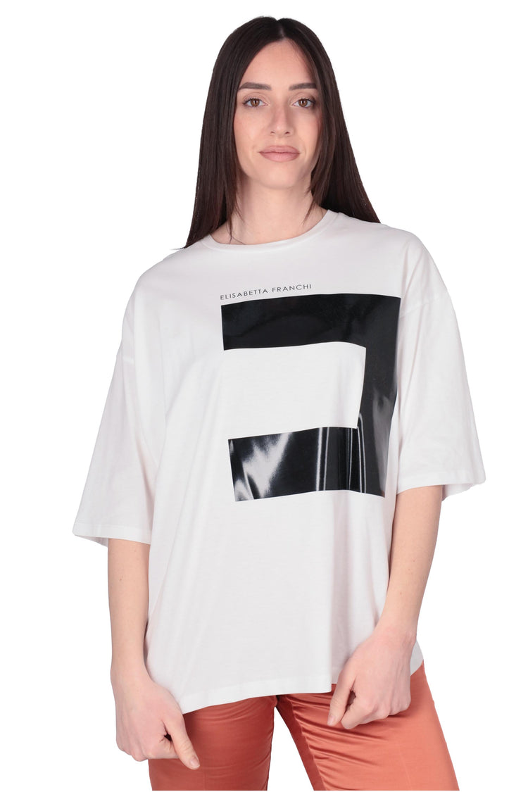 BIANCO | ELISABETTA FRANCHI - D MA02651E2 T-shirt