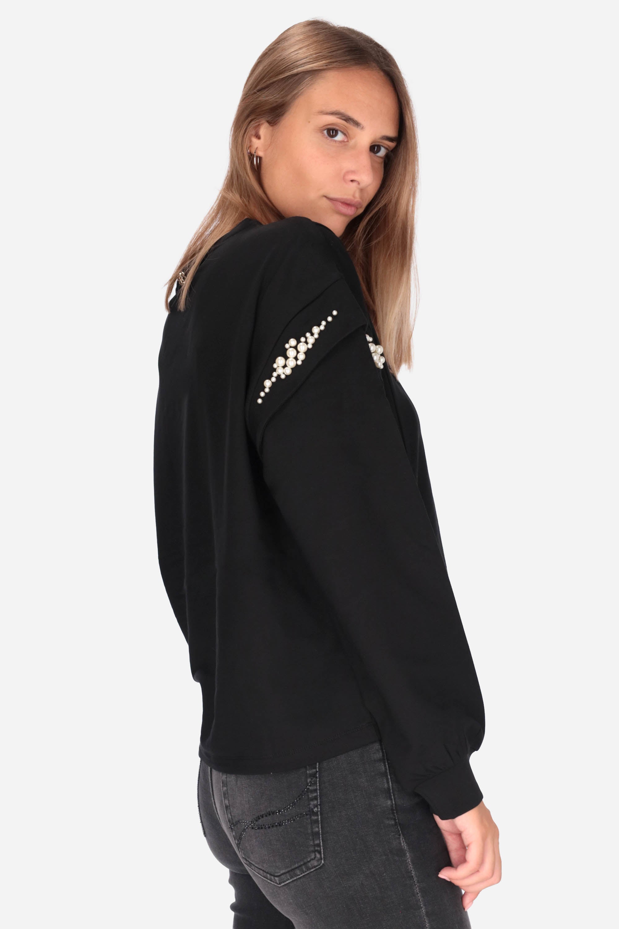 NERO | LIU JO - D TF5153FS576 Felpa