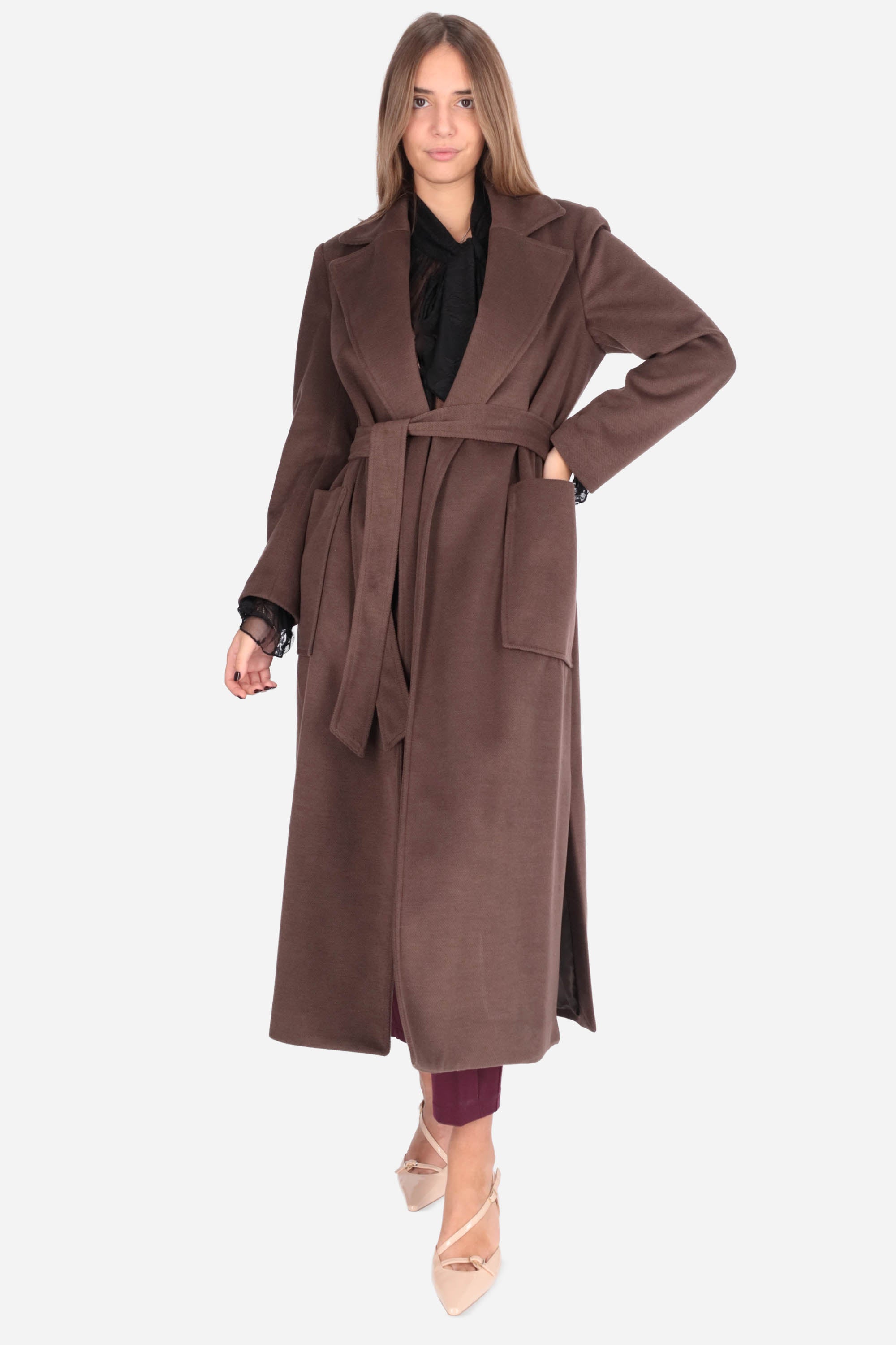 MARRONE | SPAGO DONNA - D CS15 Cappotto