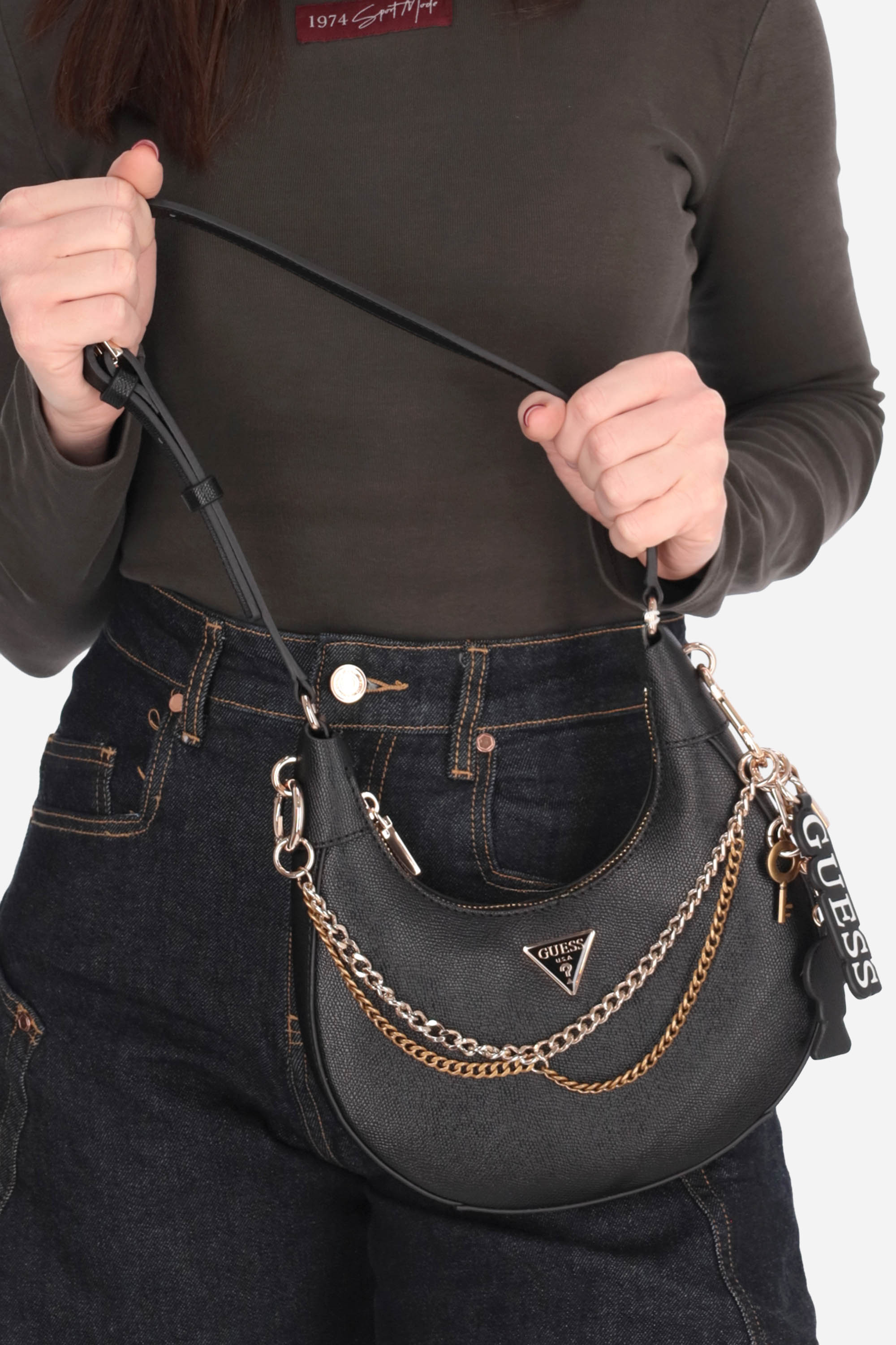 NERO | GUESS - D HWBG9899180 Borsa