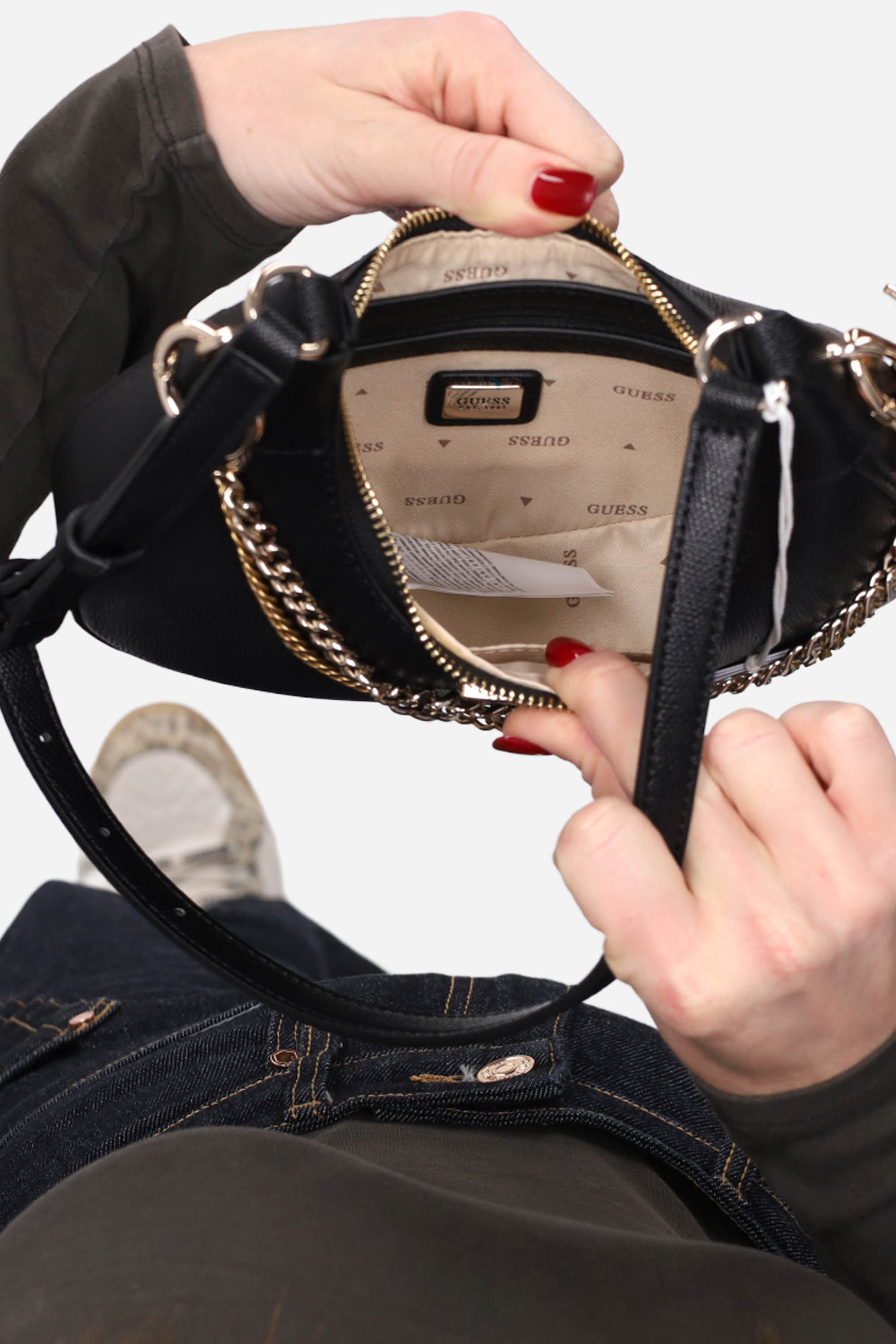 NERO | GUESS - D HWBG9899180 Borsa