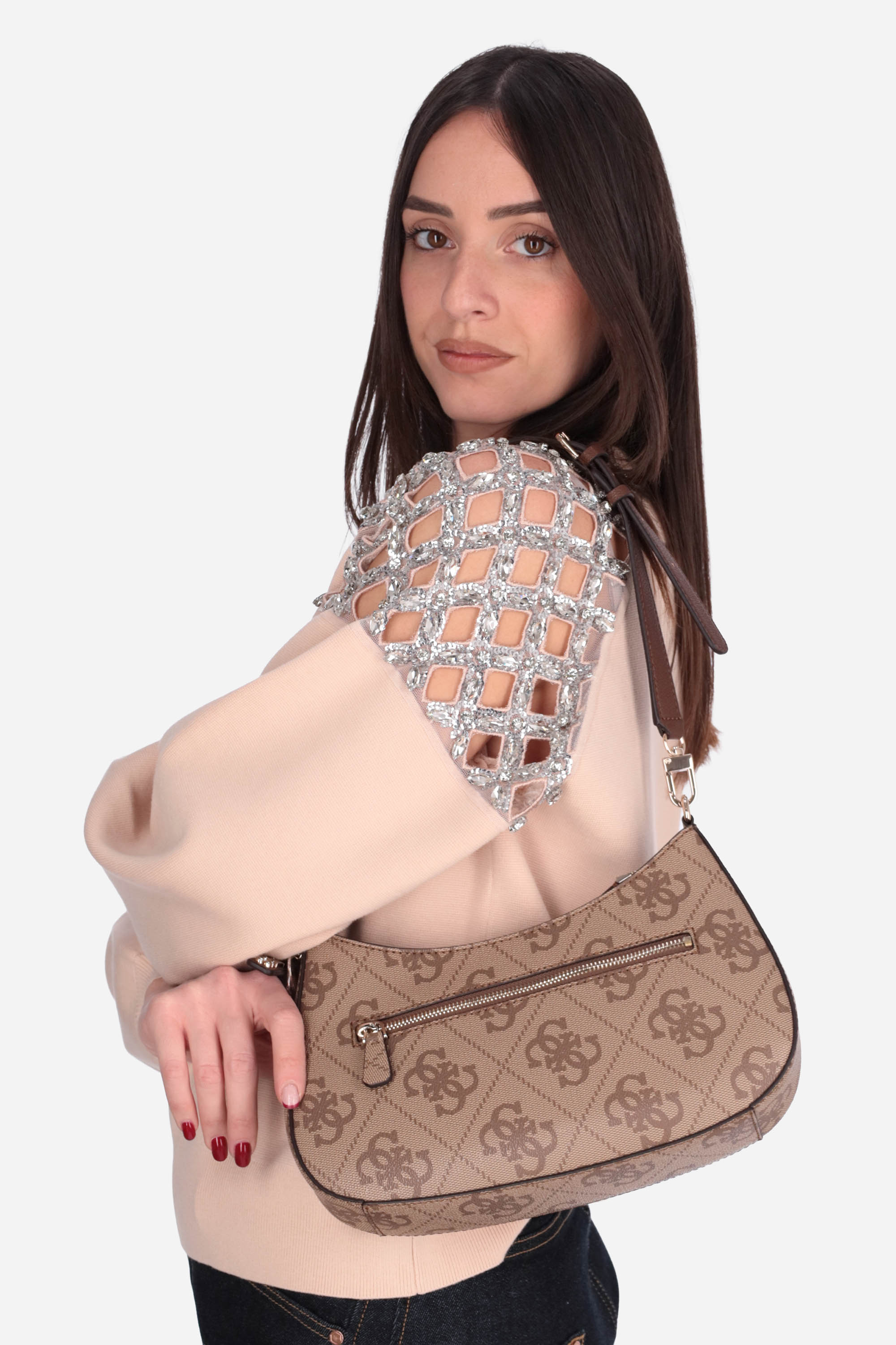 BEIGE | GUESS - D HWSO9672180 Borsa