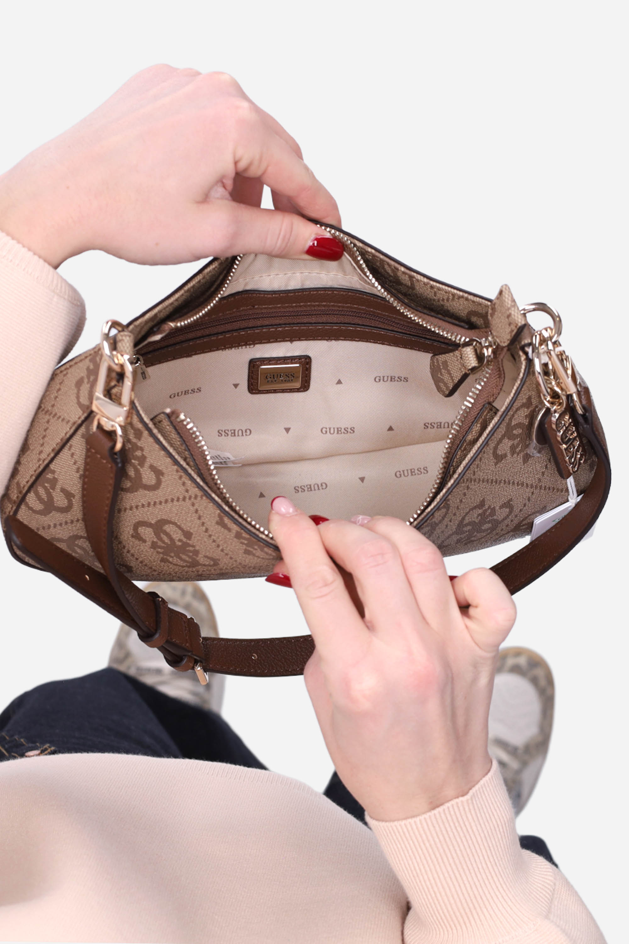 BEIGE | GUESS - D HWSO9672180 Borsa