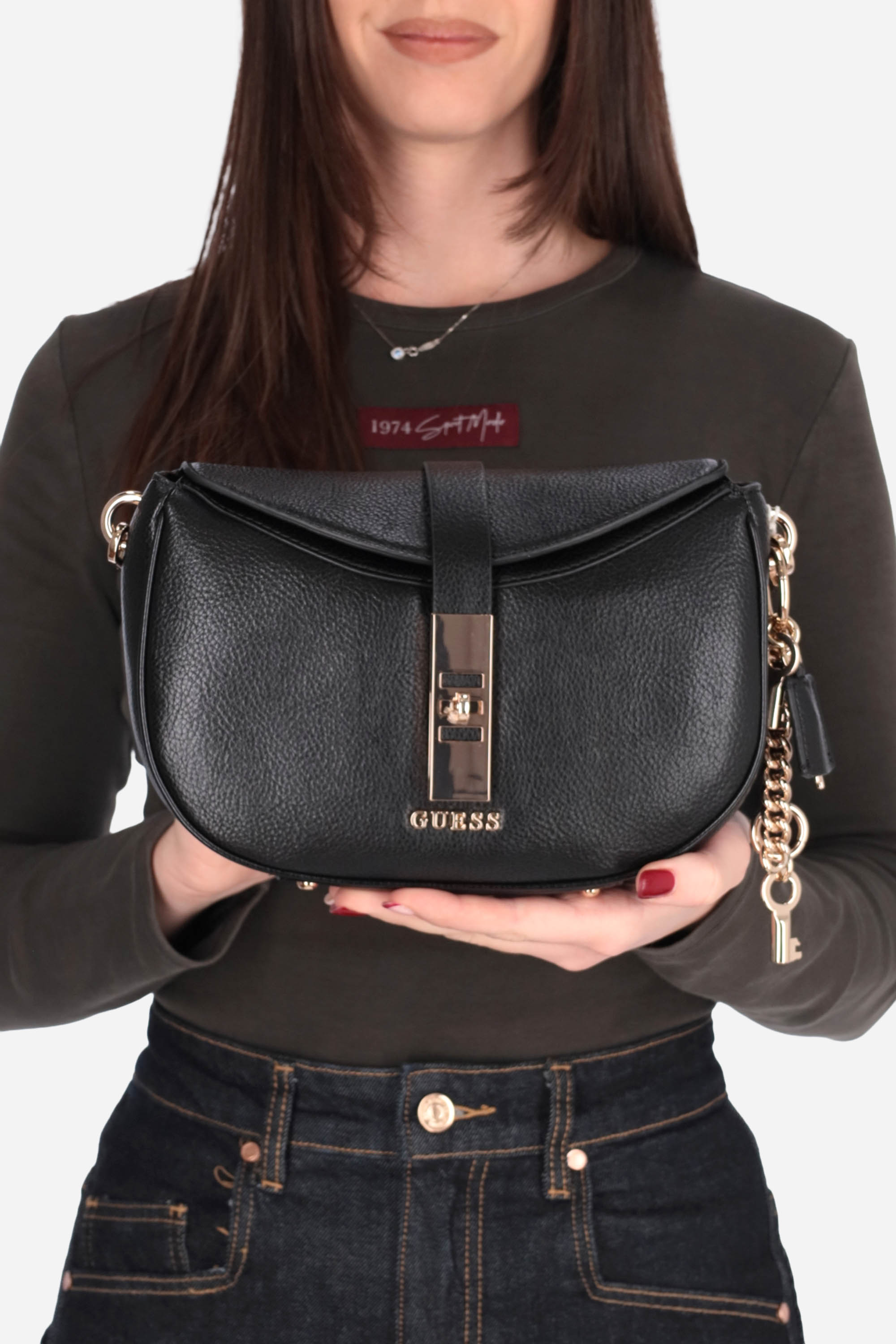 NERO | GUESS - D HWBG9897180 Borsa