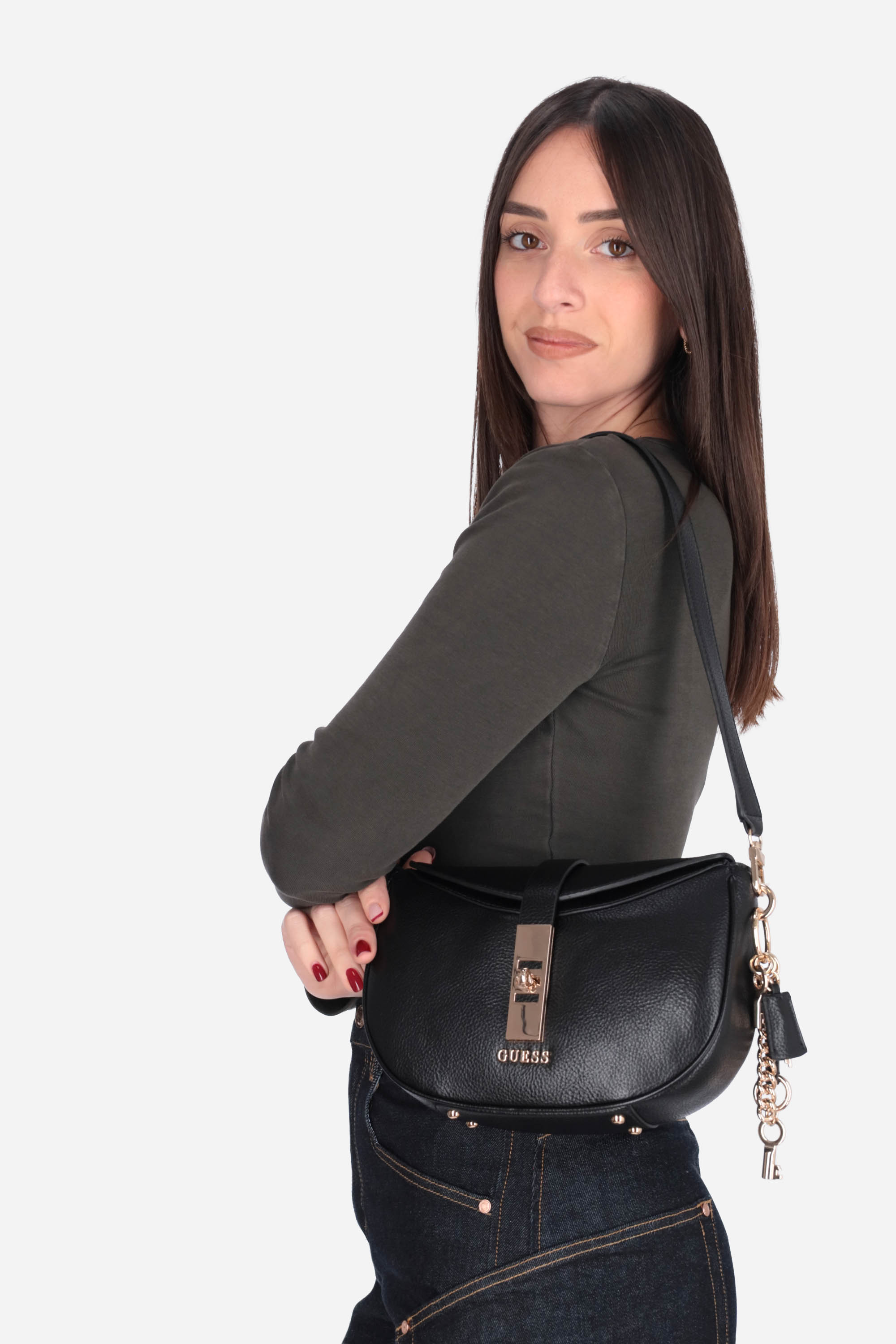 NERO | GUESS - D HWBG9897180 Borsa