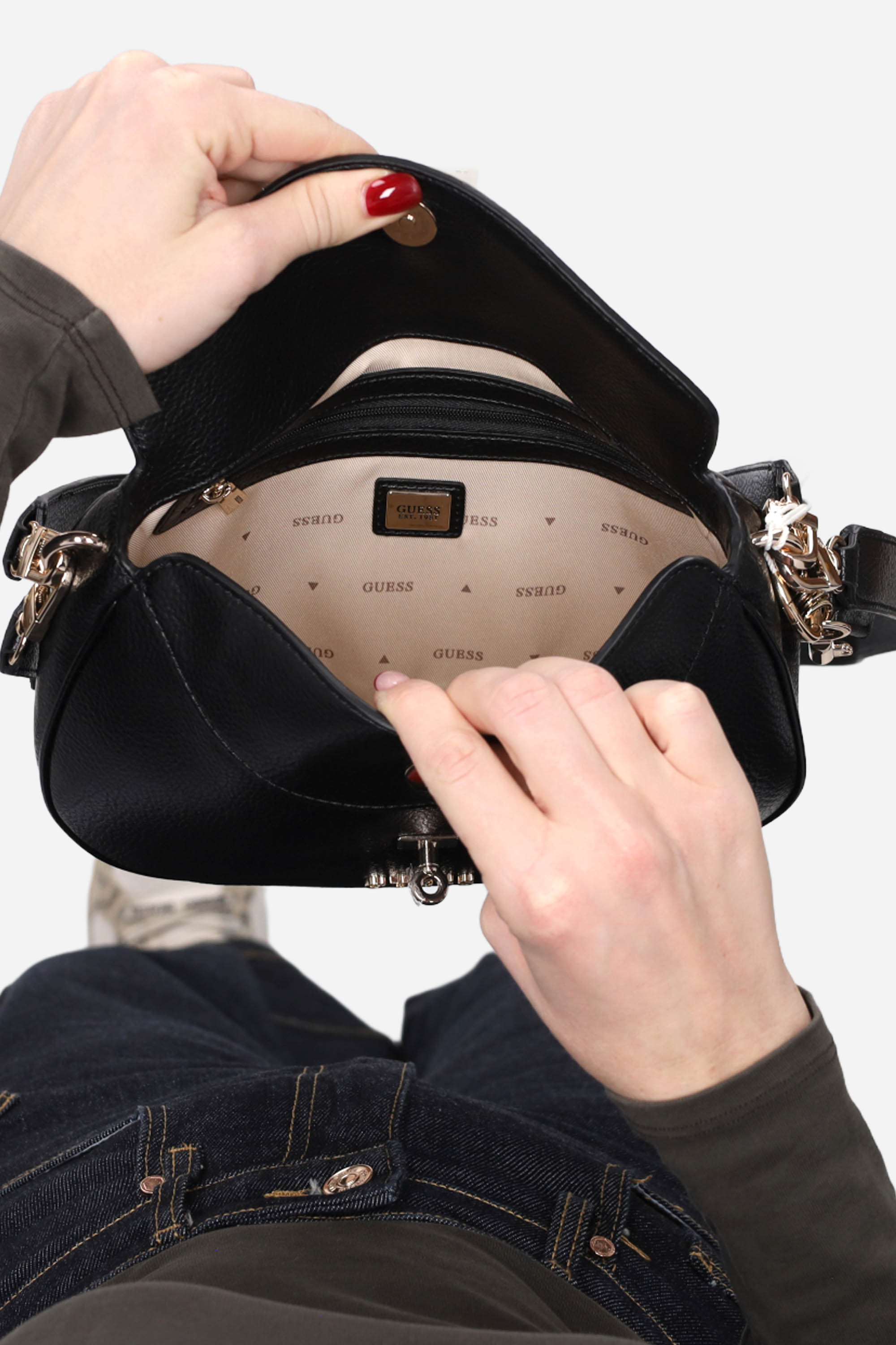 NERO | GUESS - D HWBG9897180 Borsa