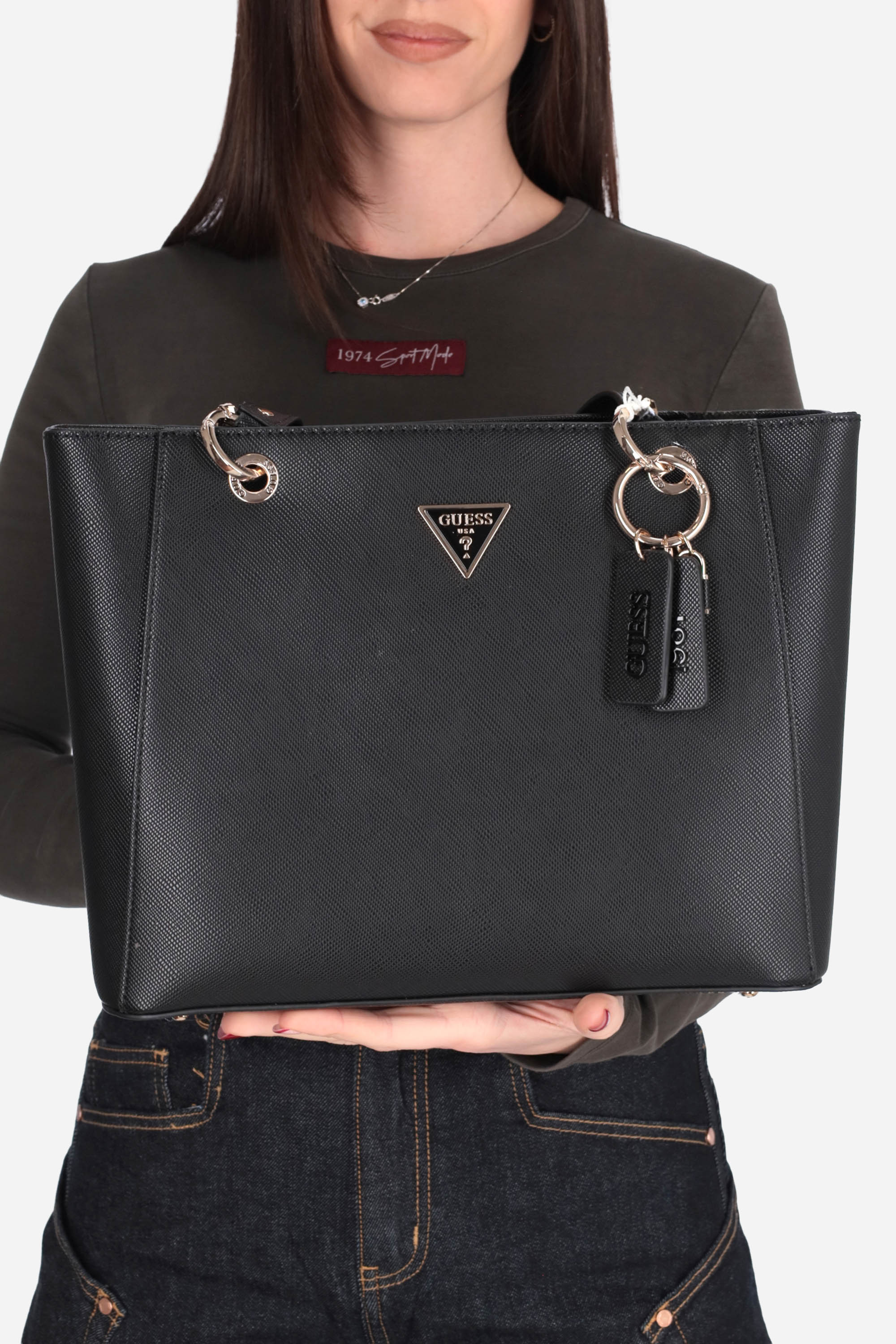 NERO | GUESS - D HWZG9672250 Borsa