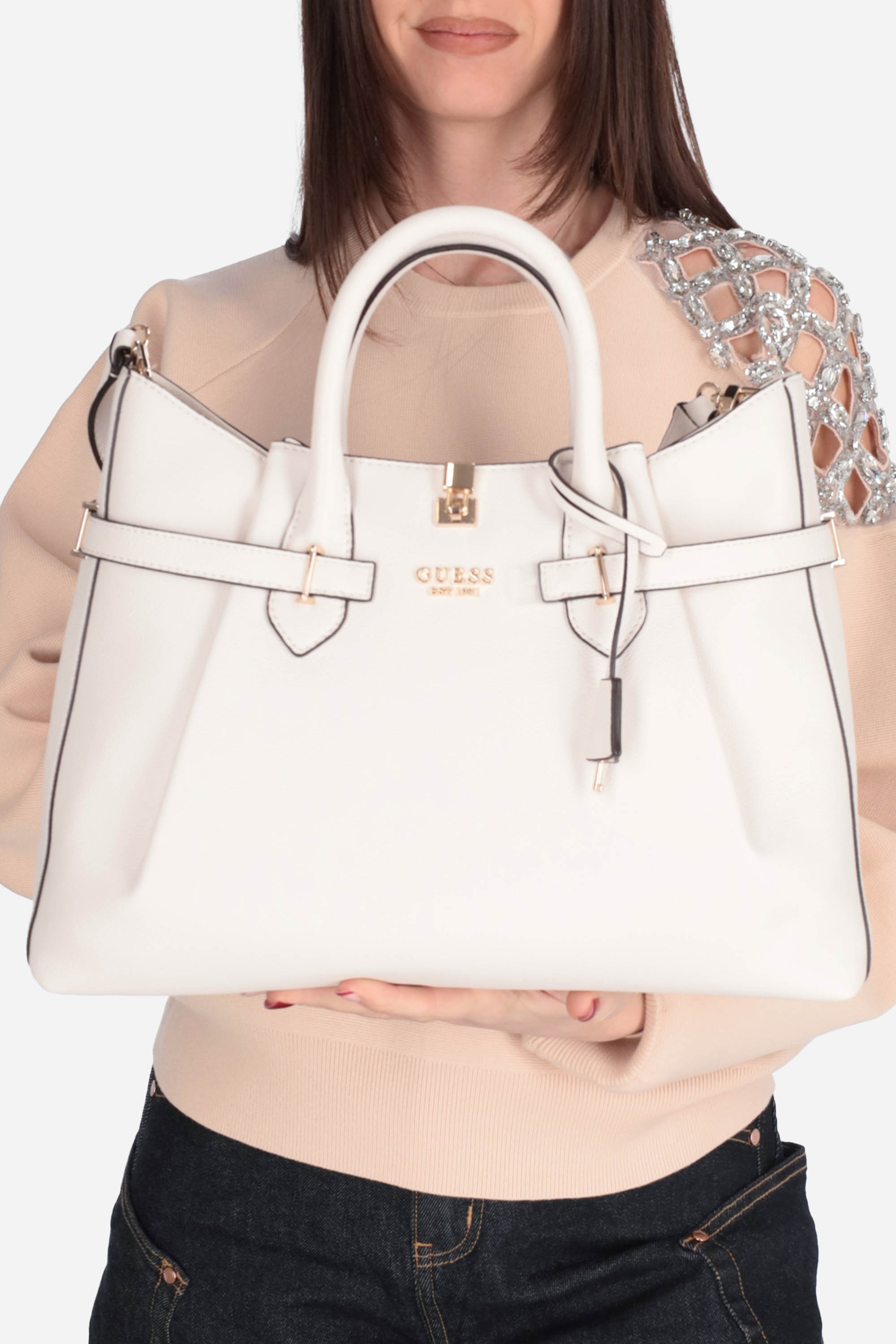 BIANCO | GUESS - D HWBG7833070 Borsa
