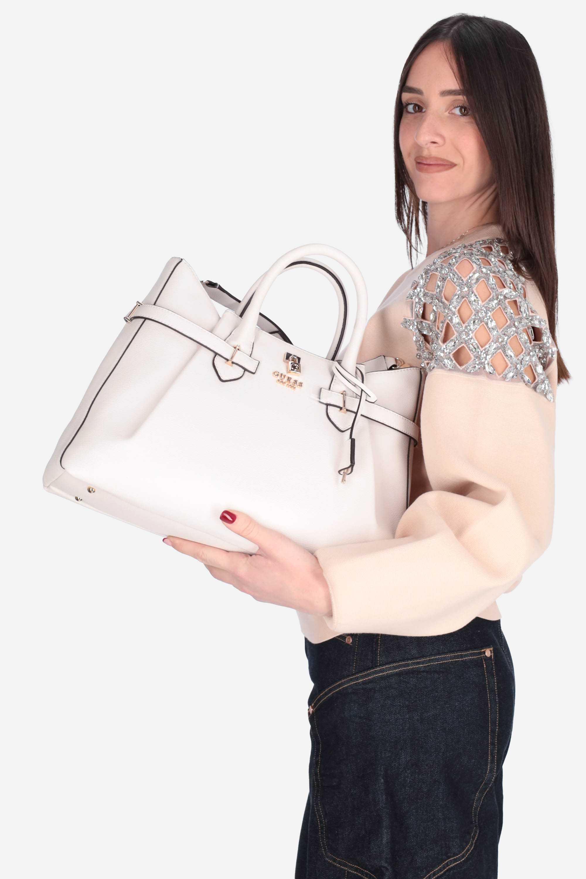 BIANCO | GUESS - D HWBG7833070 Borsa