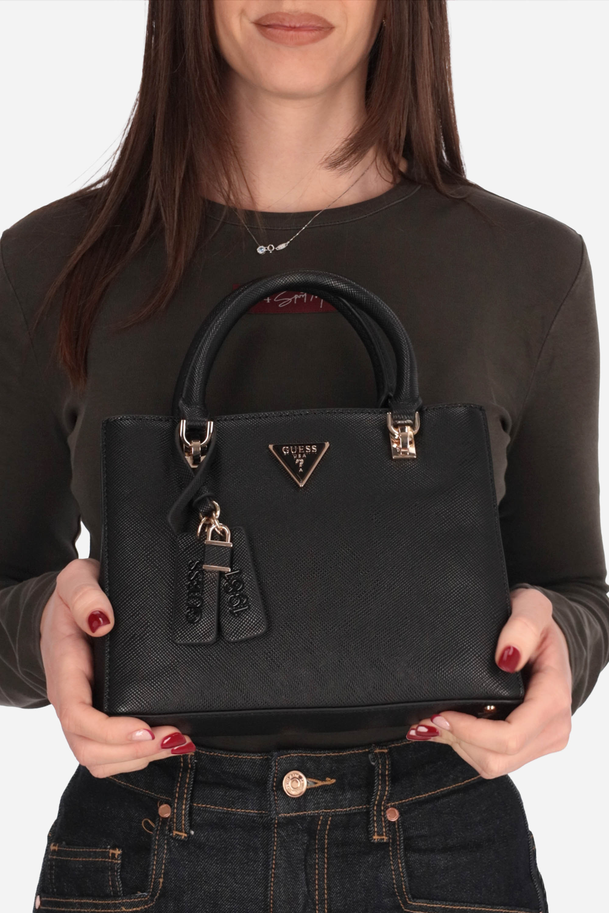 NERO | GUESS - D HWZG9672050 Borsa