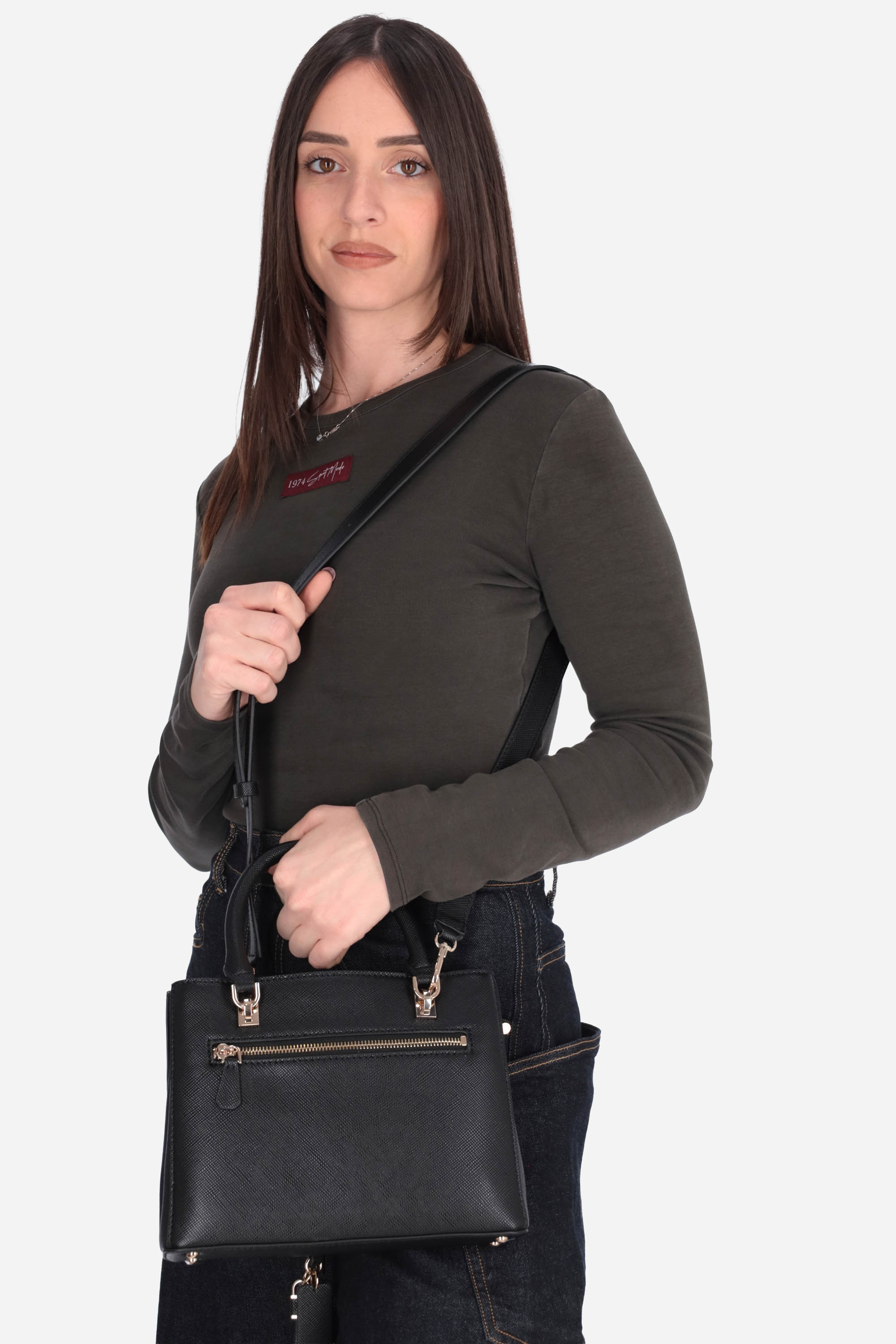 NERO | GUESS - D HWZG9672050 Borsa