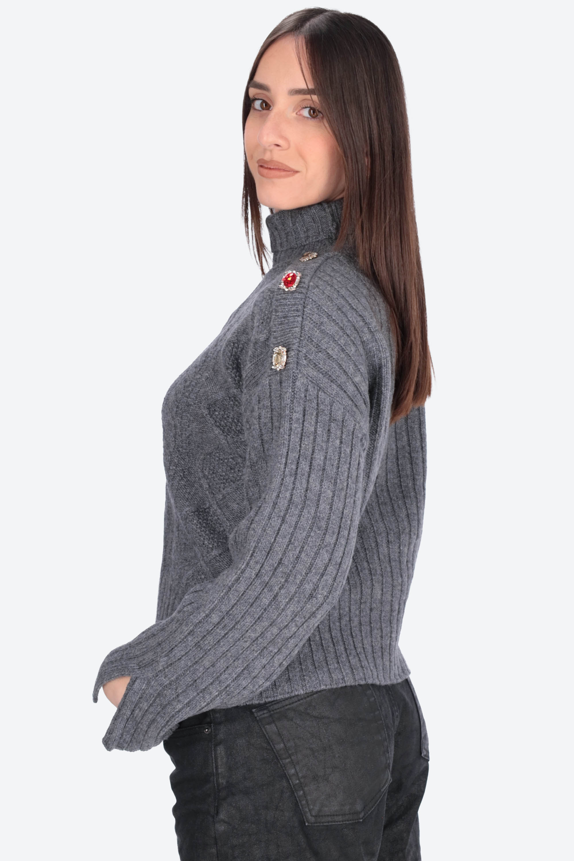 GRIGIO | LIU JO - D MF5425MS040 Maglia