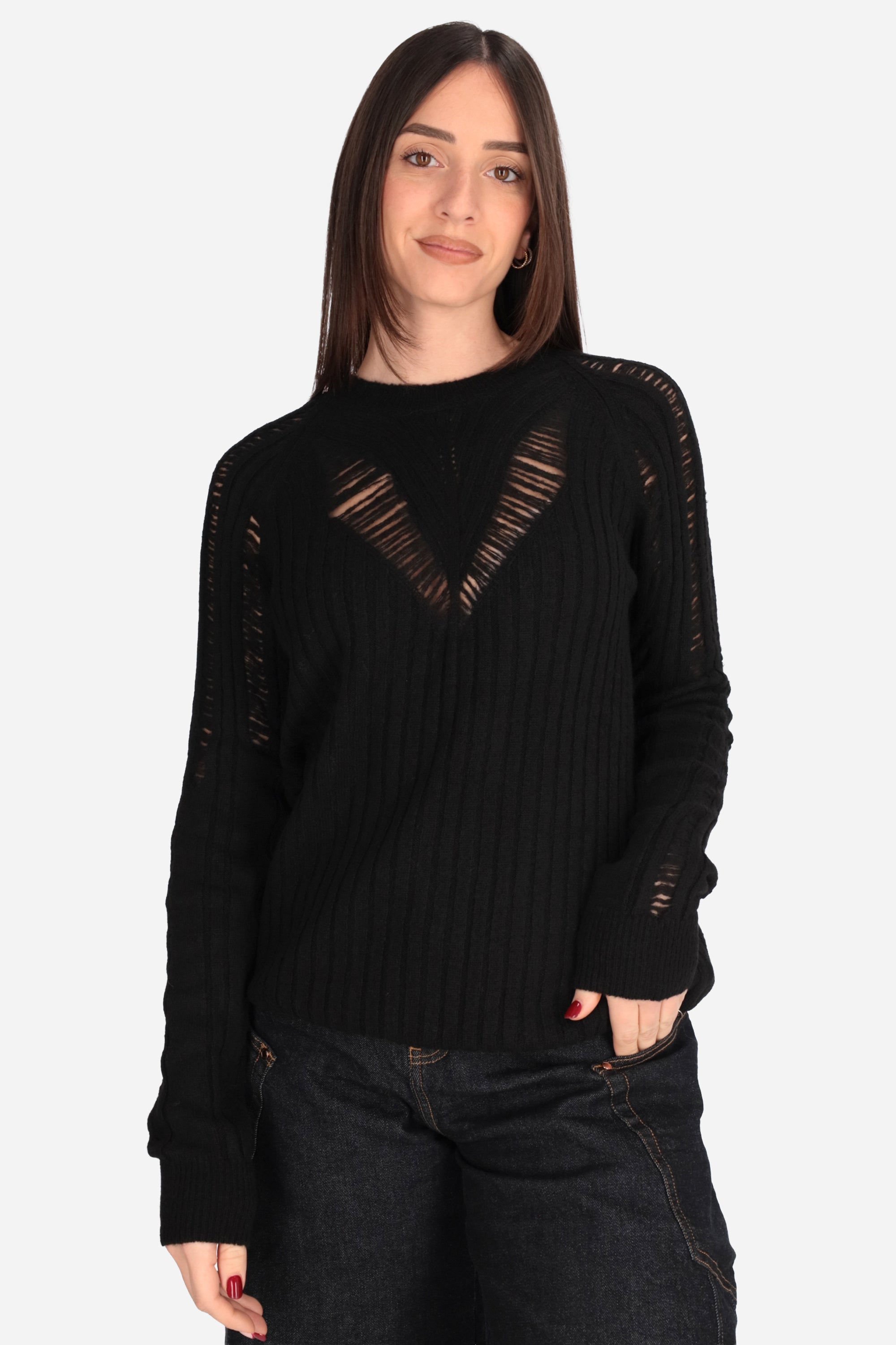 NERO | LE SARTE DEL SOLE - D M451 Maglia