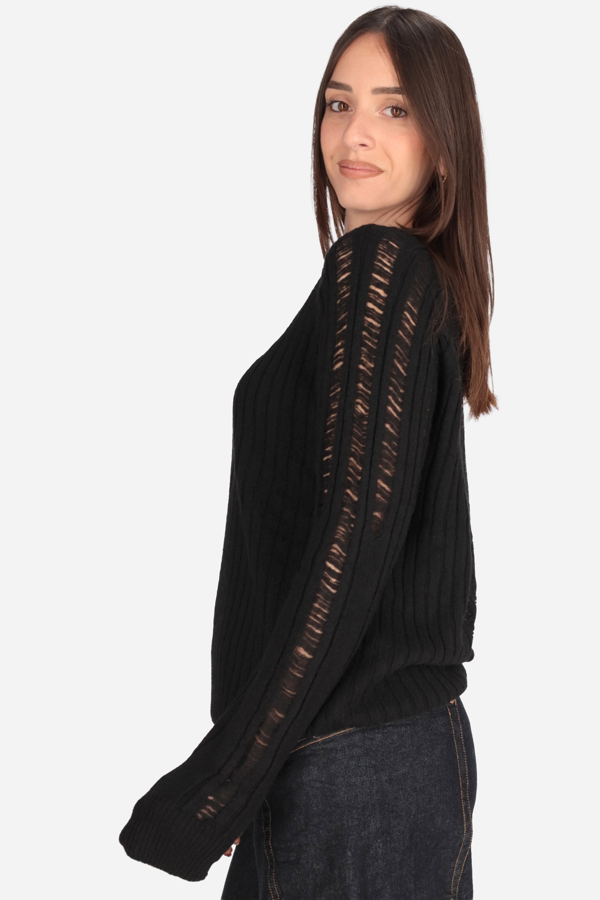 NERO | LE SARTE DEL SOLE - D M451 Maglia