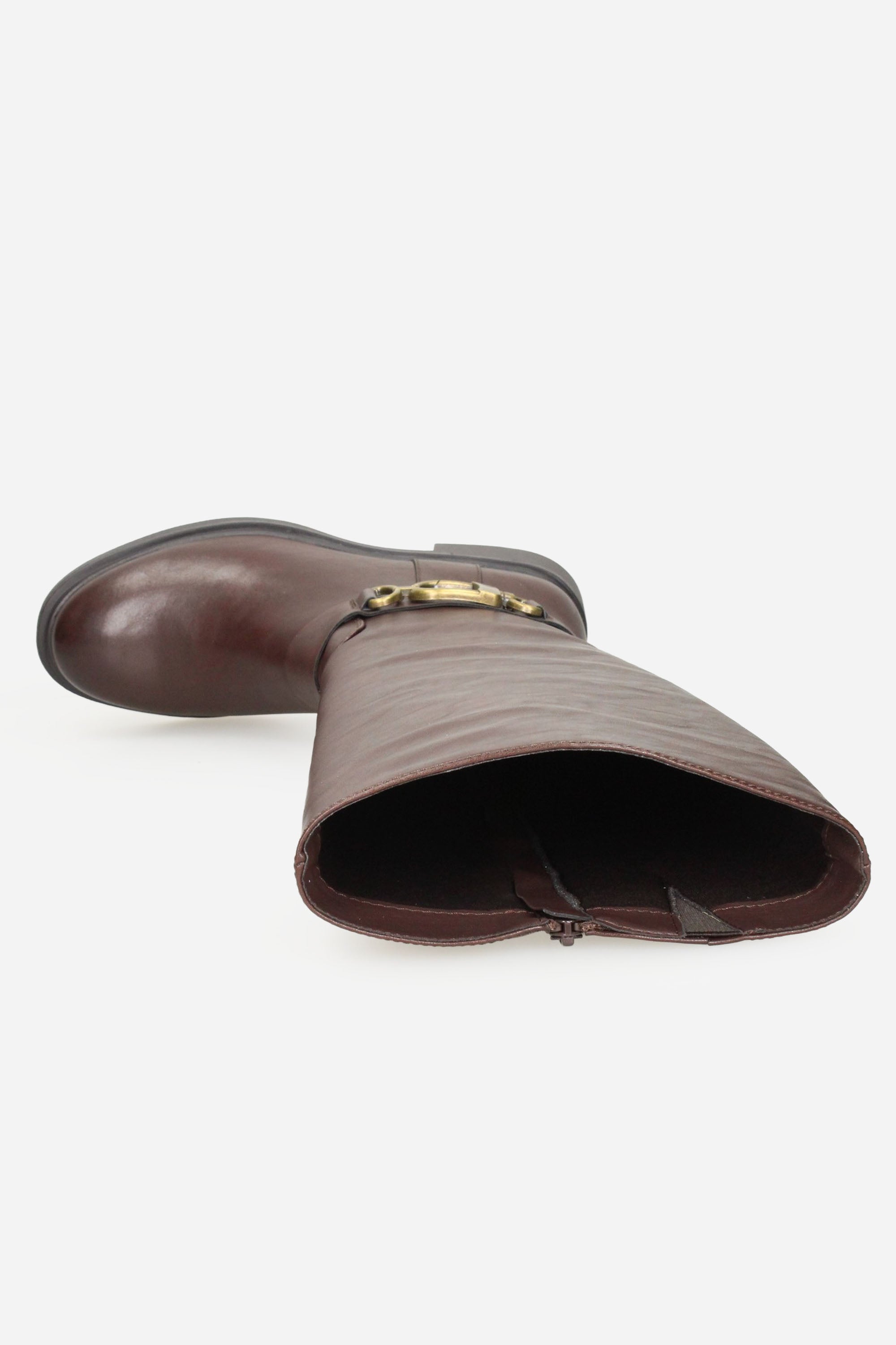 MARRONE | GOLD & GOLD - D GR581 Stivale