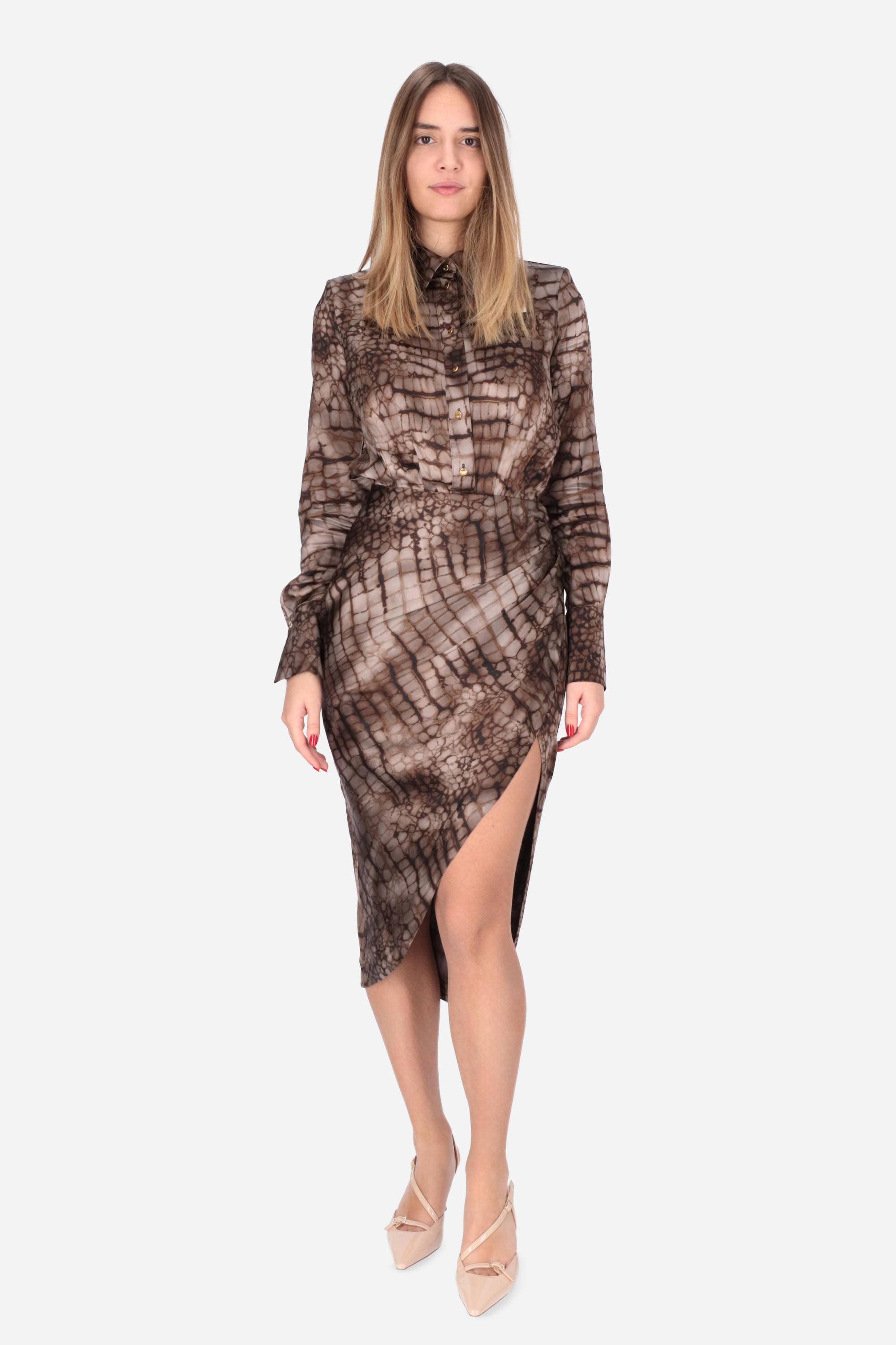 MARRONE | ELISABETTA FRANCHI - D AB89261E2 Abito