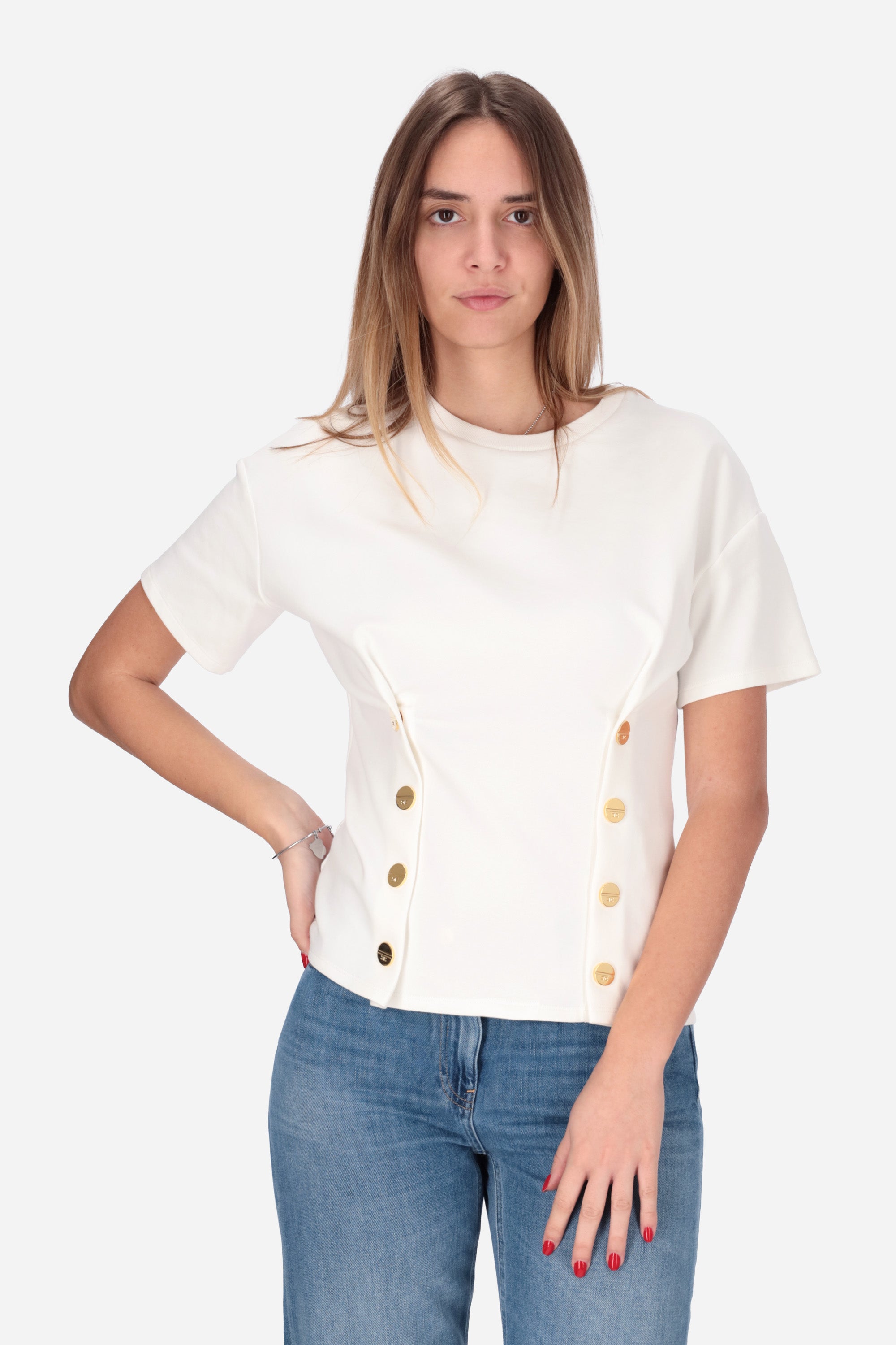 BIANCO | ELISABETTA FRANCHI - D MA00461E2 T-shirt