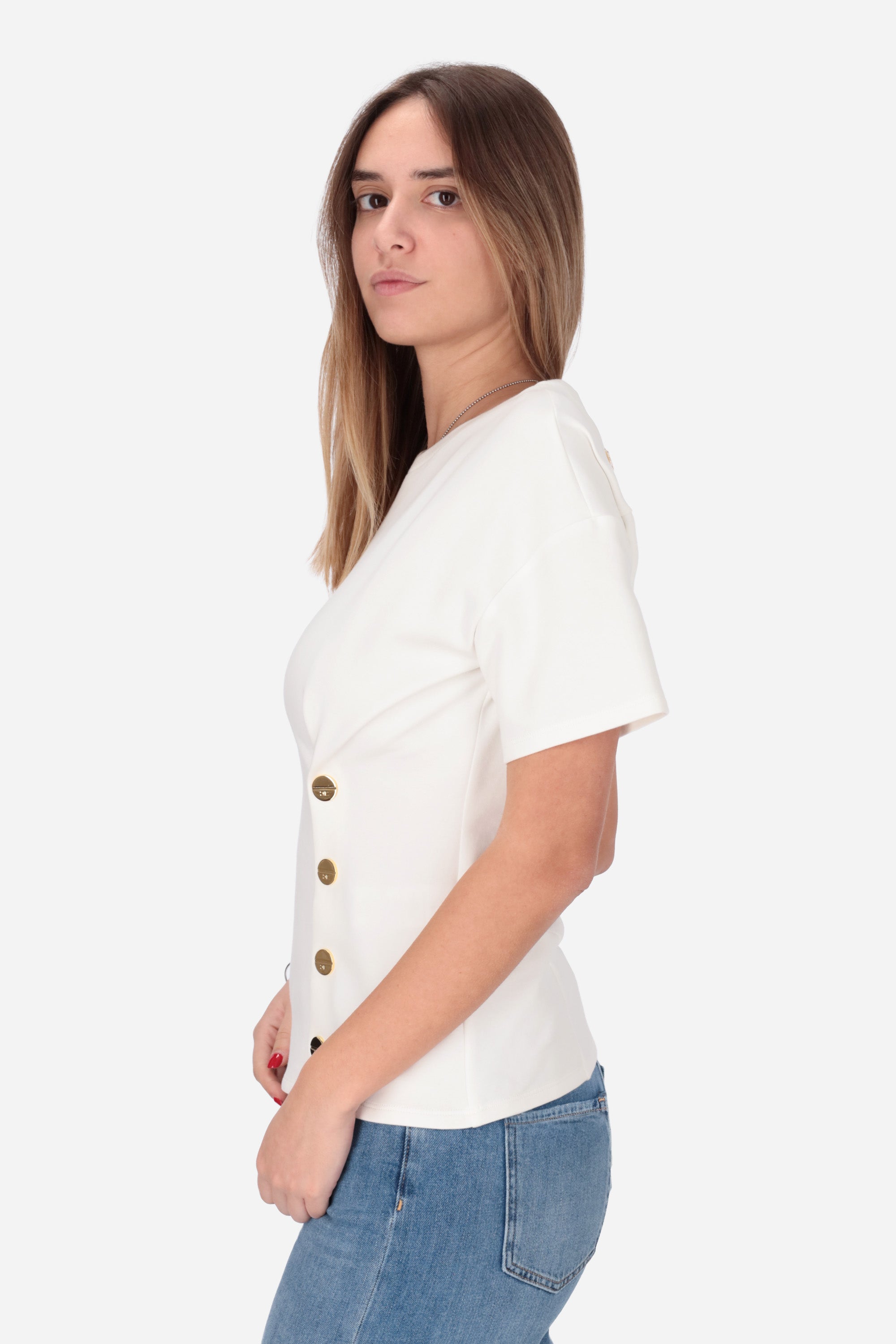 BIANCO | ELISABETTA FRANCHI - D MA00461E2 T-shirt