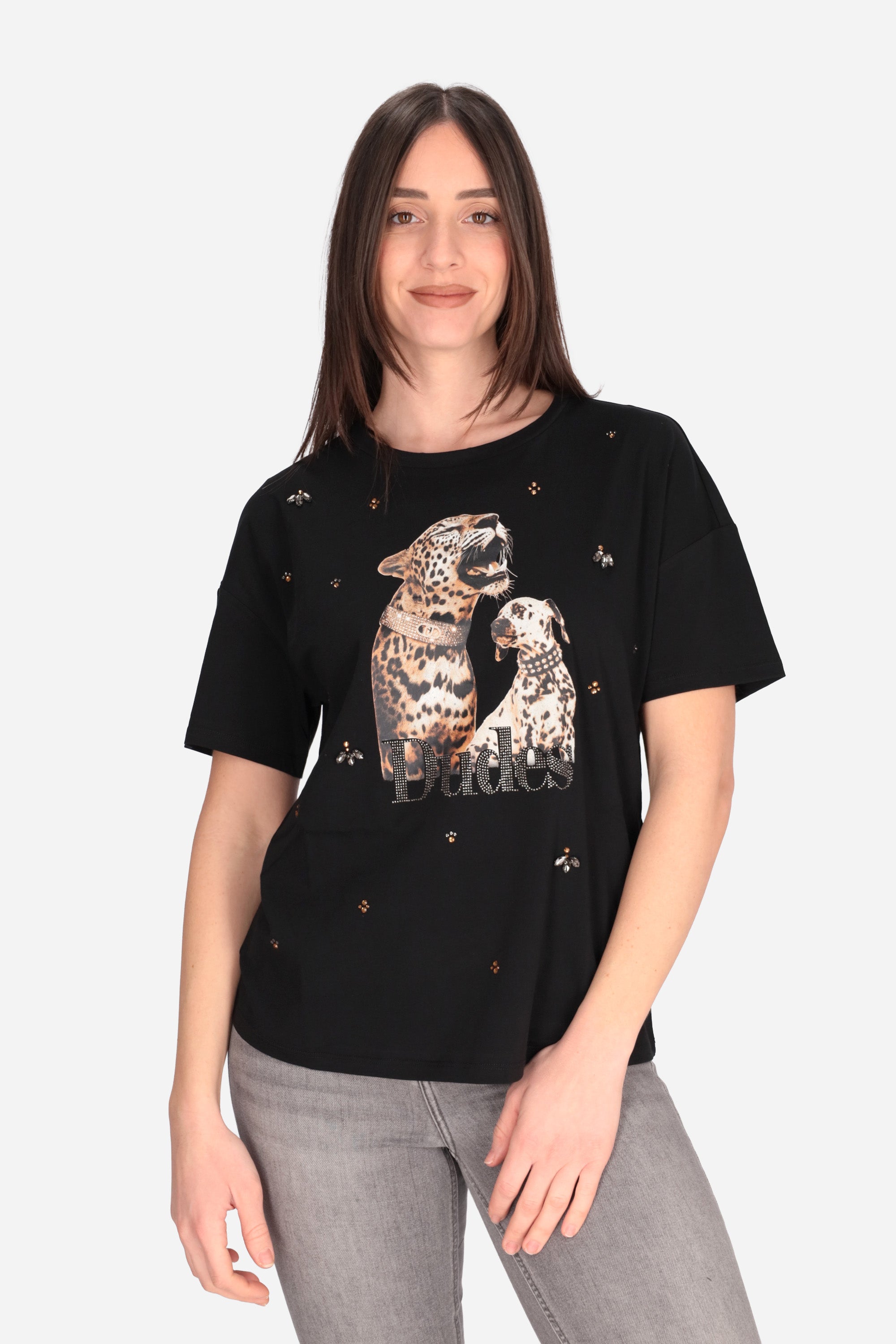 NERO | LIU JO - D WA6331JS904 T-shirt