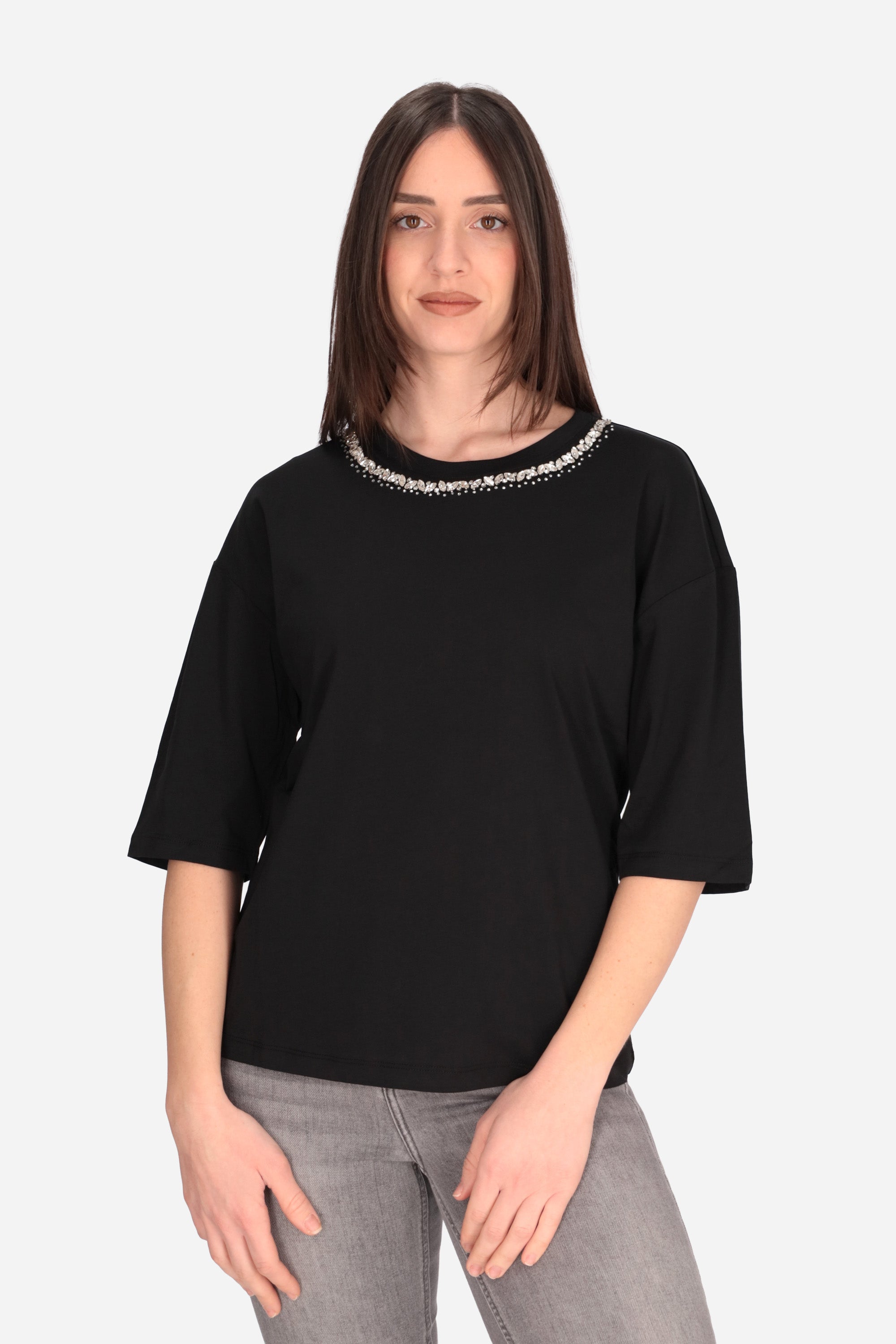 NERO | LIU JO - D WA6128JS904 T-shirt