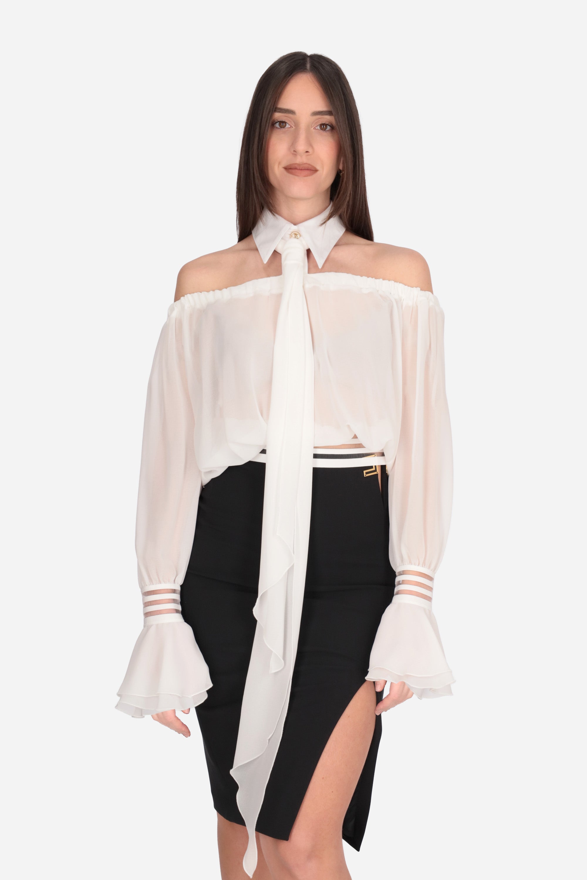 BIANCO | ELISABETTA FRANCHI - D CA13561E2 Blusa