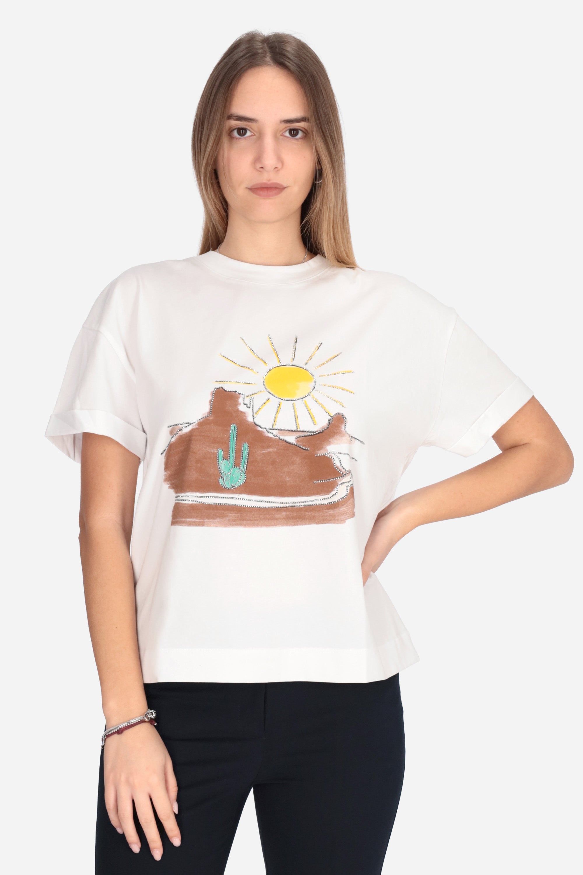 WHITE | PENNYBLACK - D 19710332 T-shirt