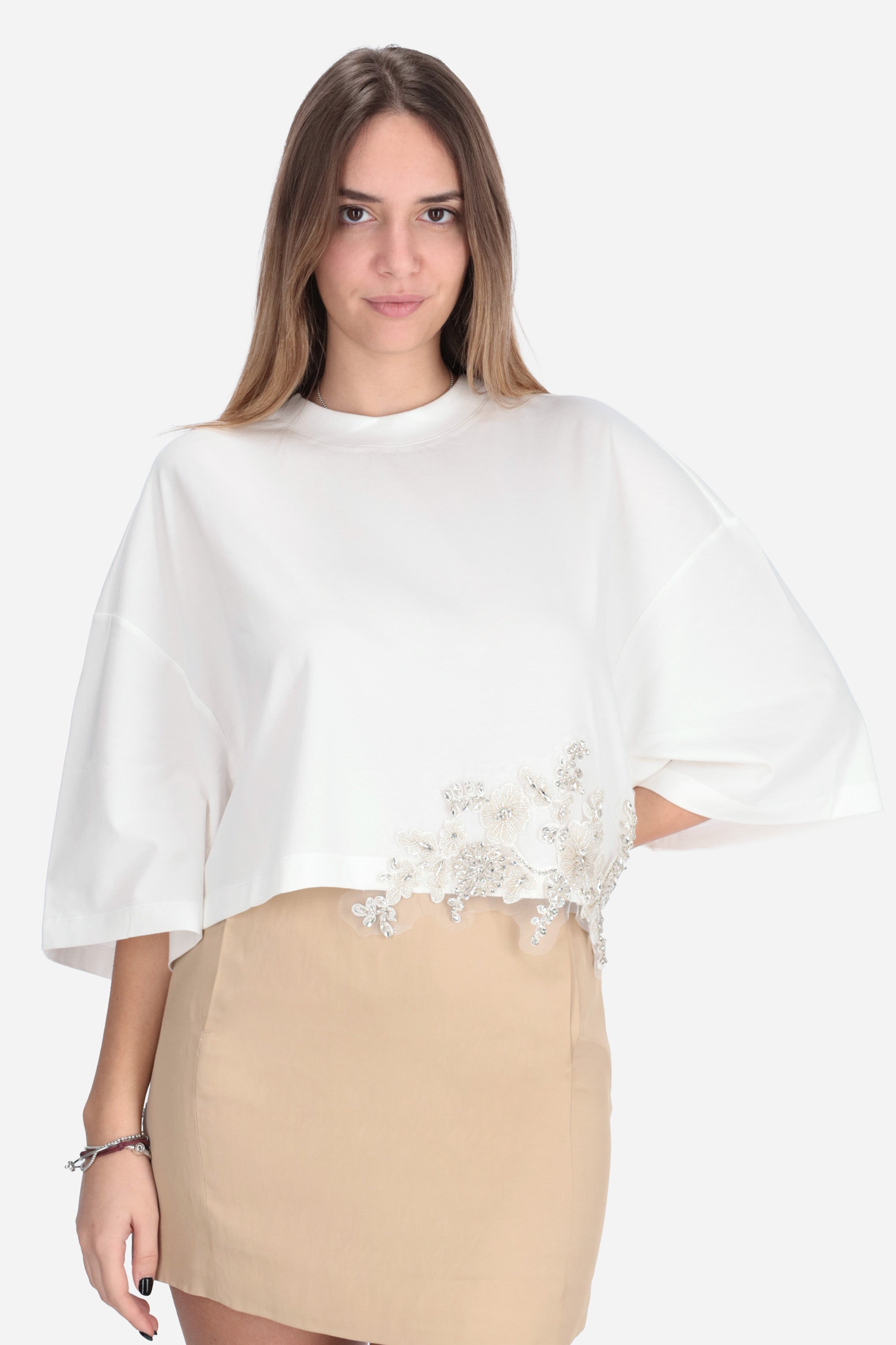 BIANCO | BLUGIRL - D RA6153JS003 T-shirt