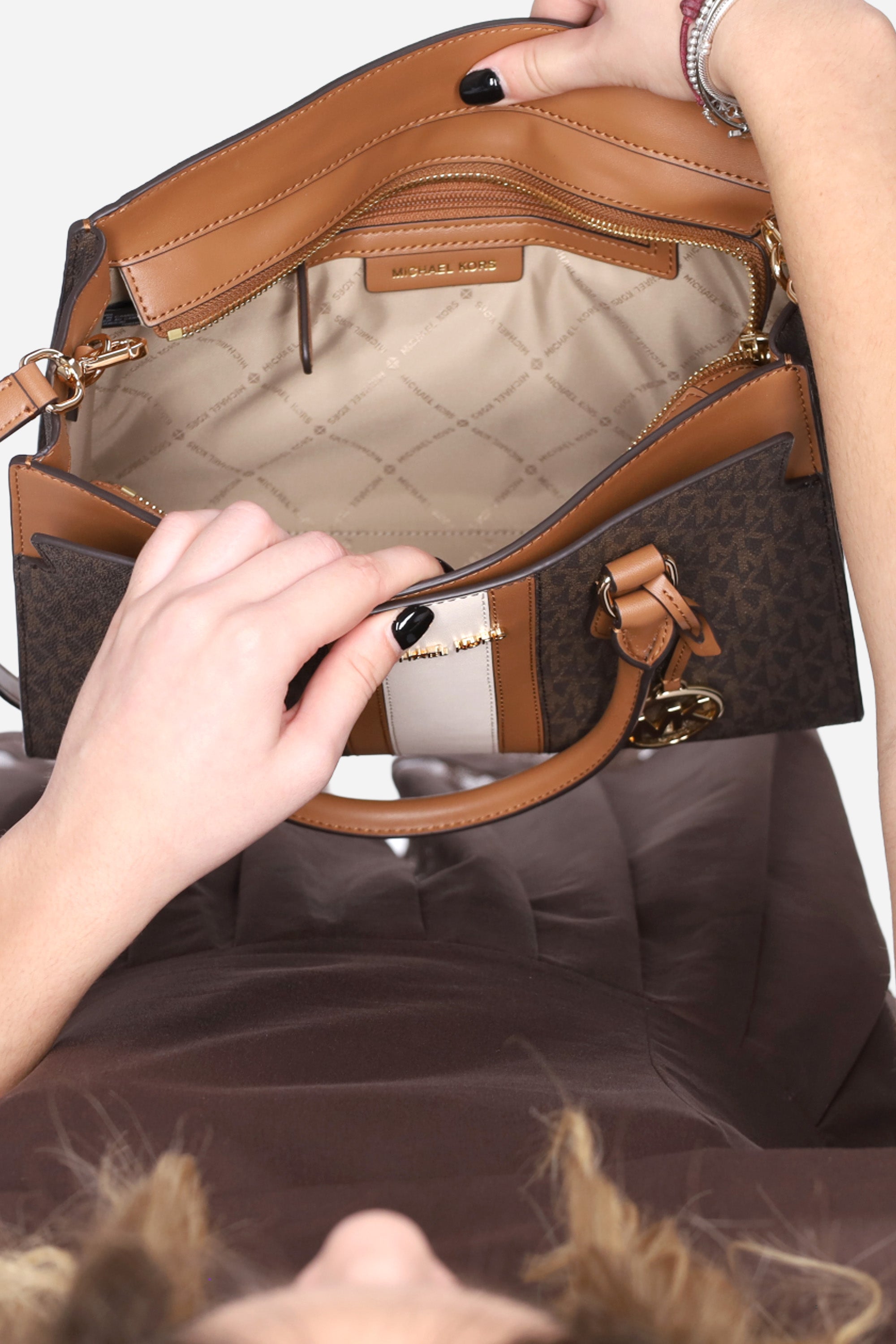 MARRONE | MICHAEL DI MICHAEL KORS - D 30R6GQ6S2B Borsa