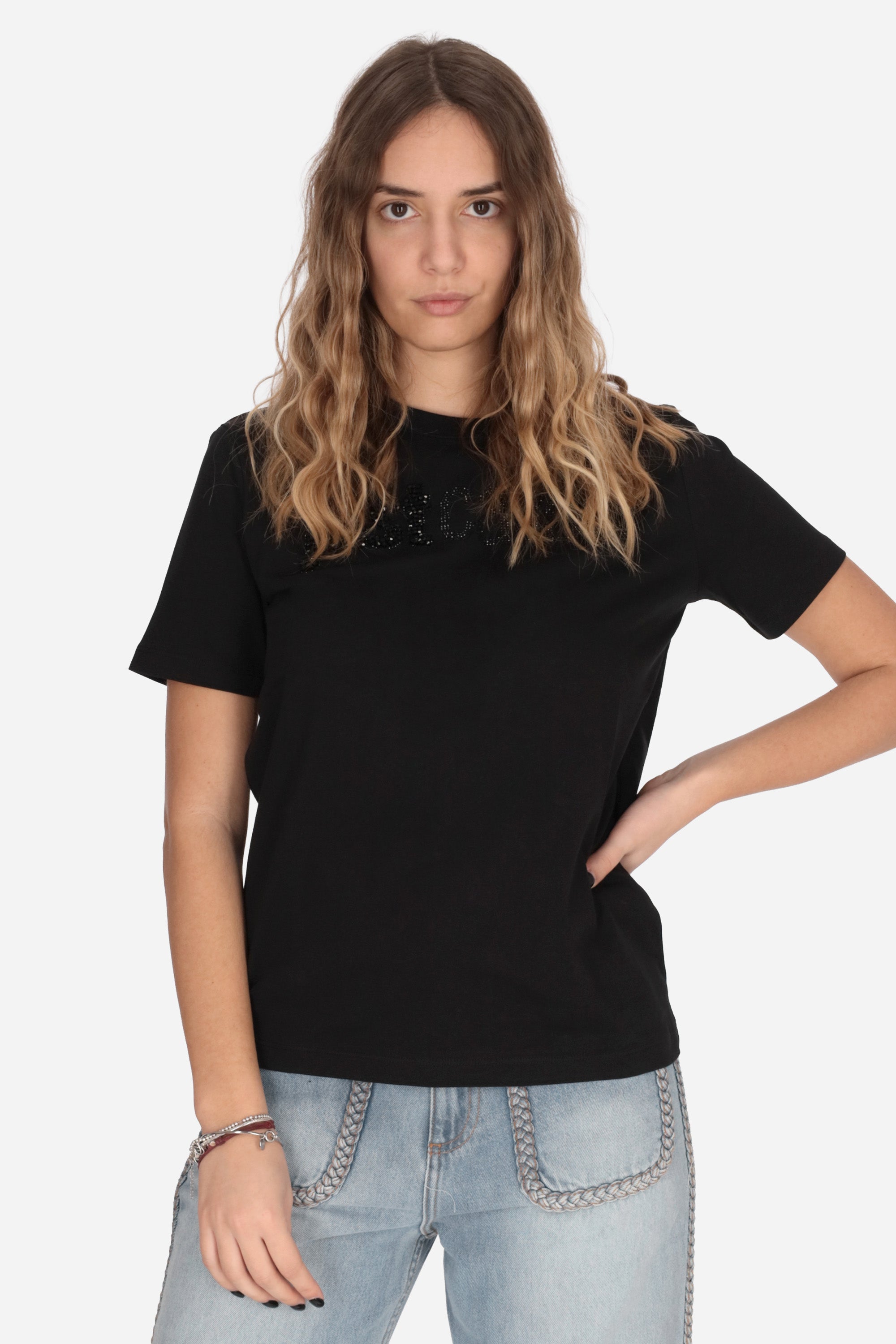 NERO | JUST CAVALLI - D 80PAHF01CJ800 T-shirt