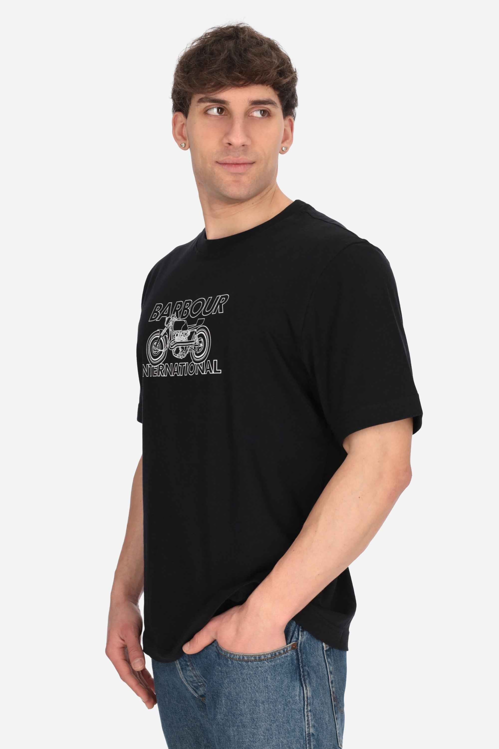 NERO | BARBOUR INTERNATIONAL - U MTS1578 T-shirt