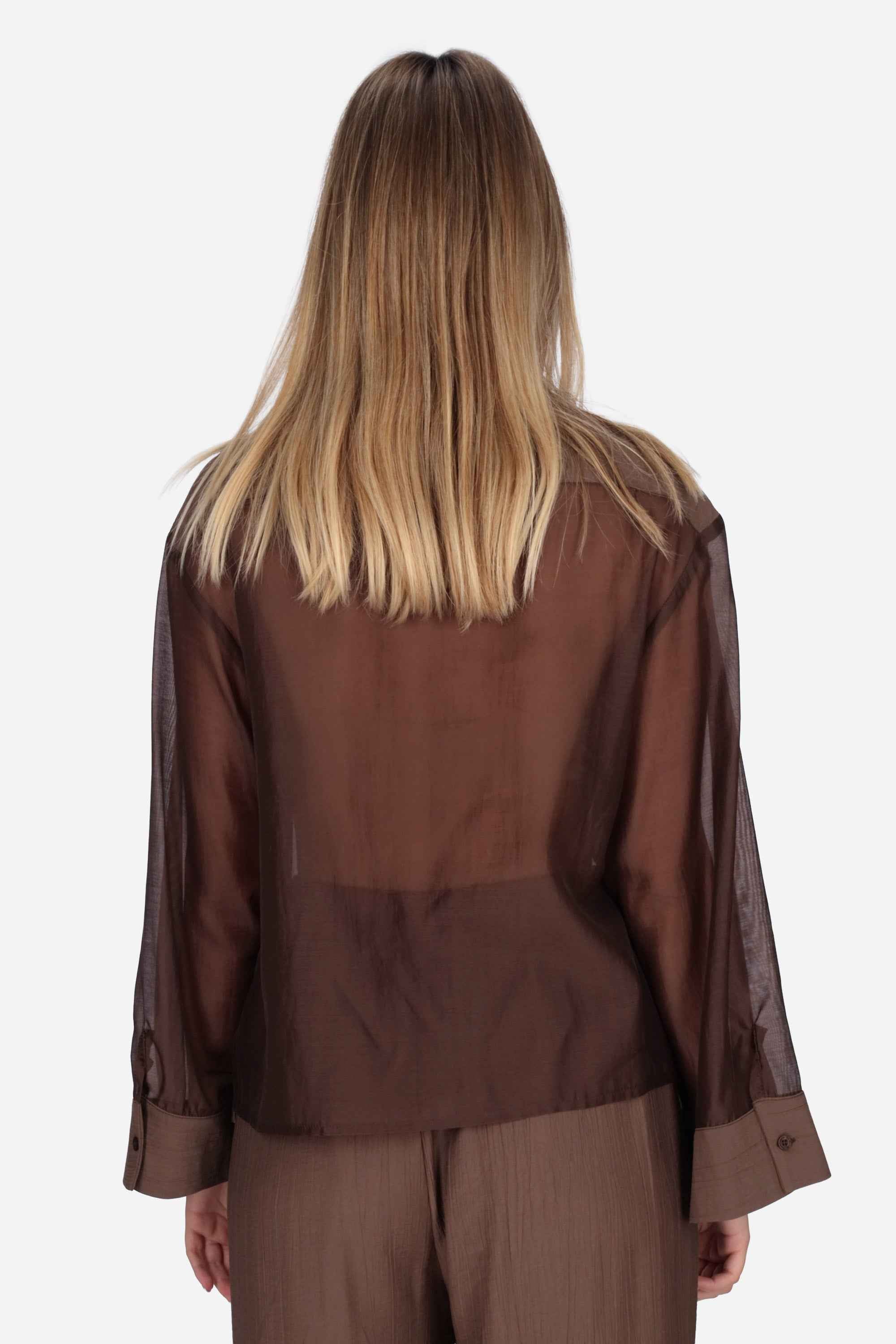 MARRONE | MADEMOISELLE DU MONDE - D MDM403 Camicia