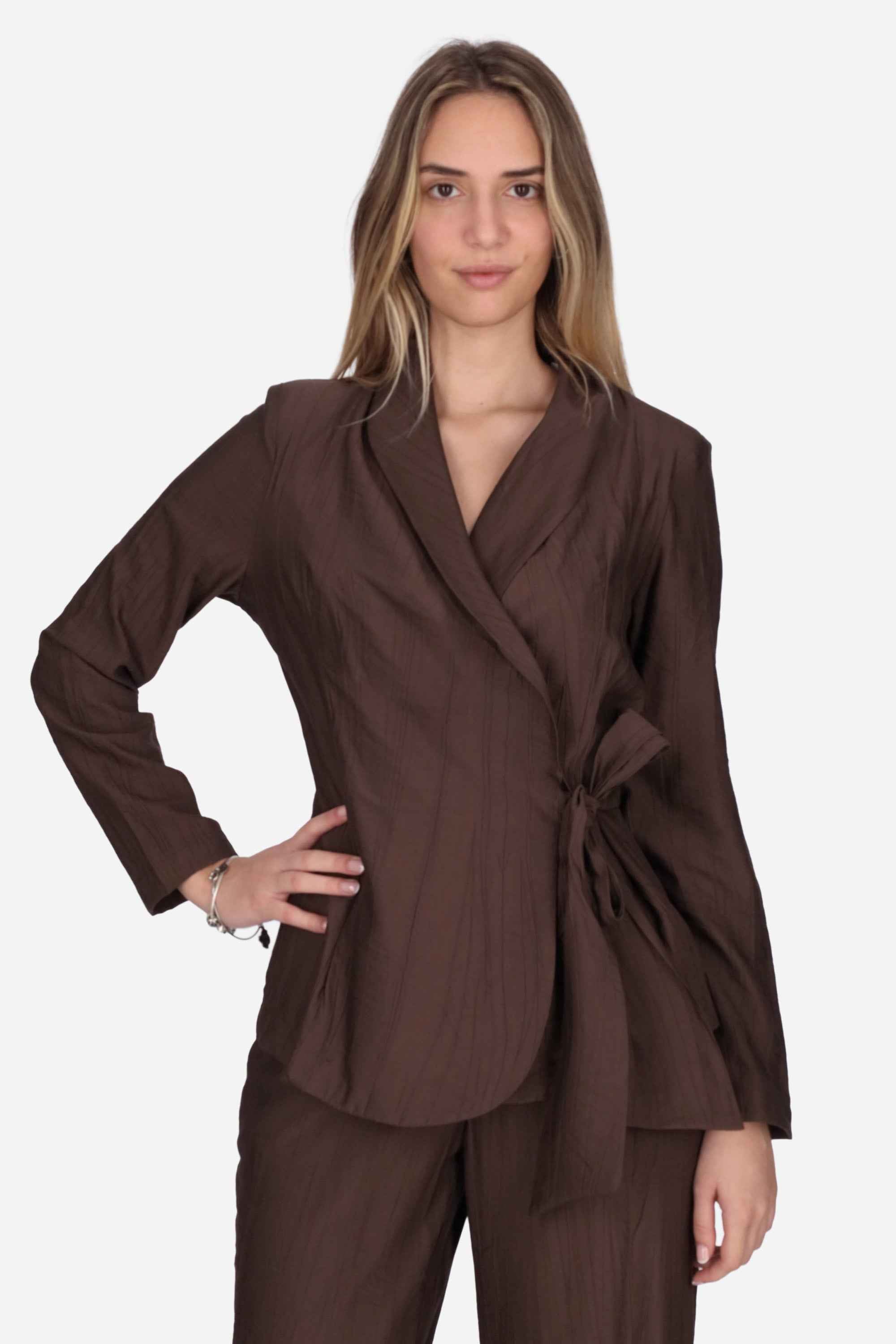 MARRONE | MADEMOISELLE DU MONDE - D MDM391 Giacca