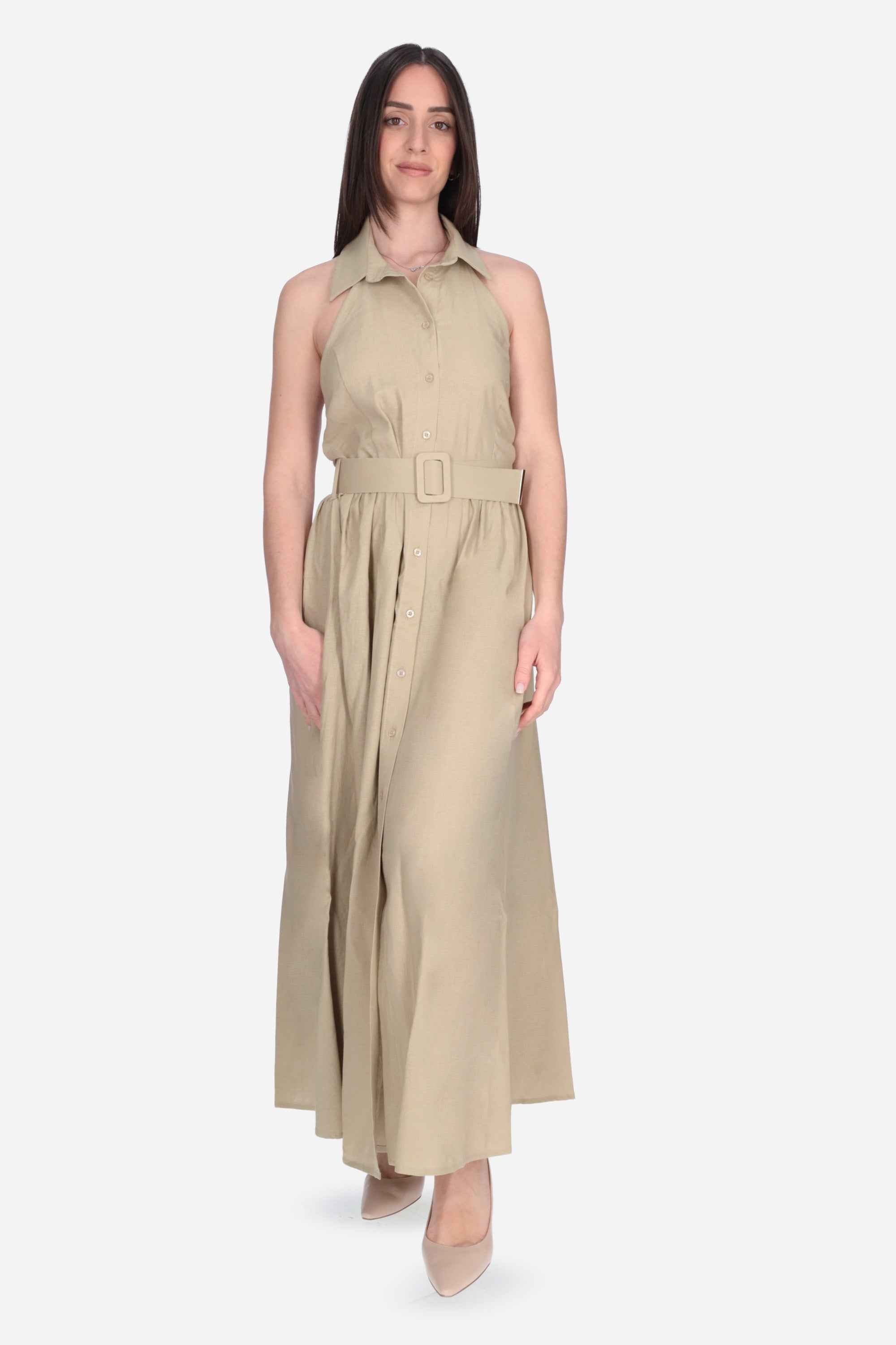 BEIGE | MADEMOISELLE DU MONDE - D MDM131 Abito