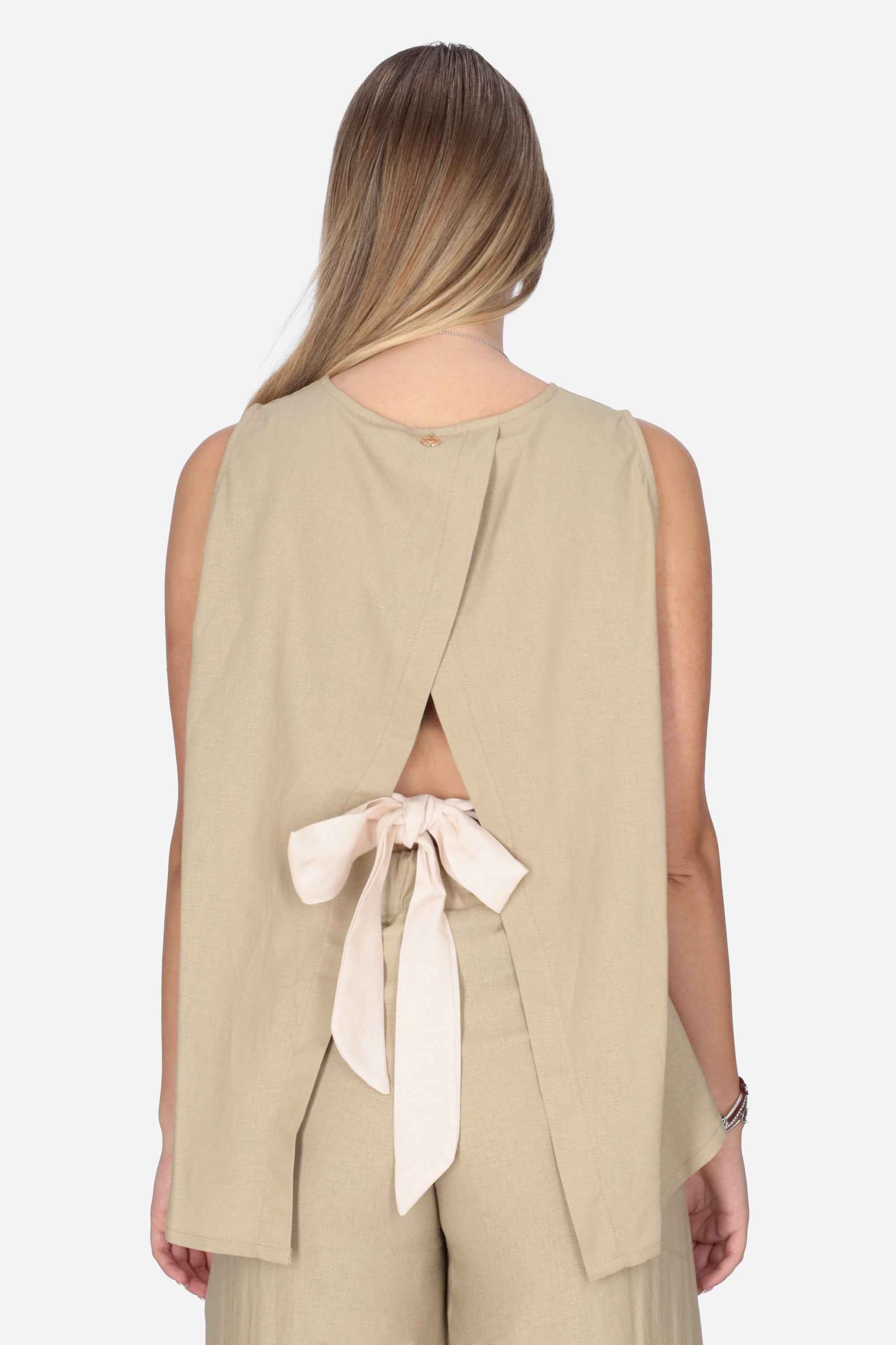 BEIGE | MADEMOISELLE DU MONDE - D MDM133 Canotta