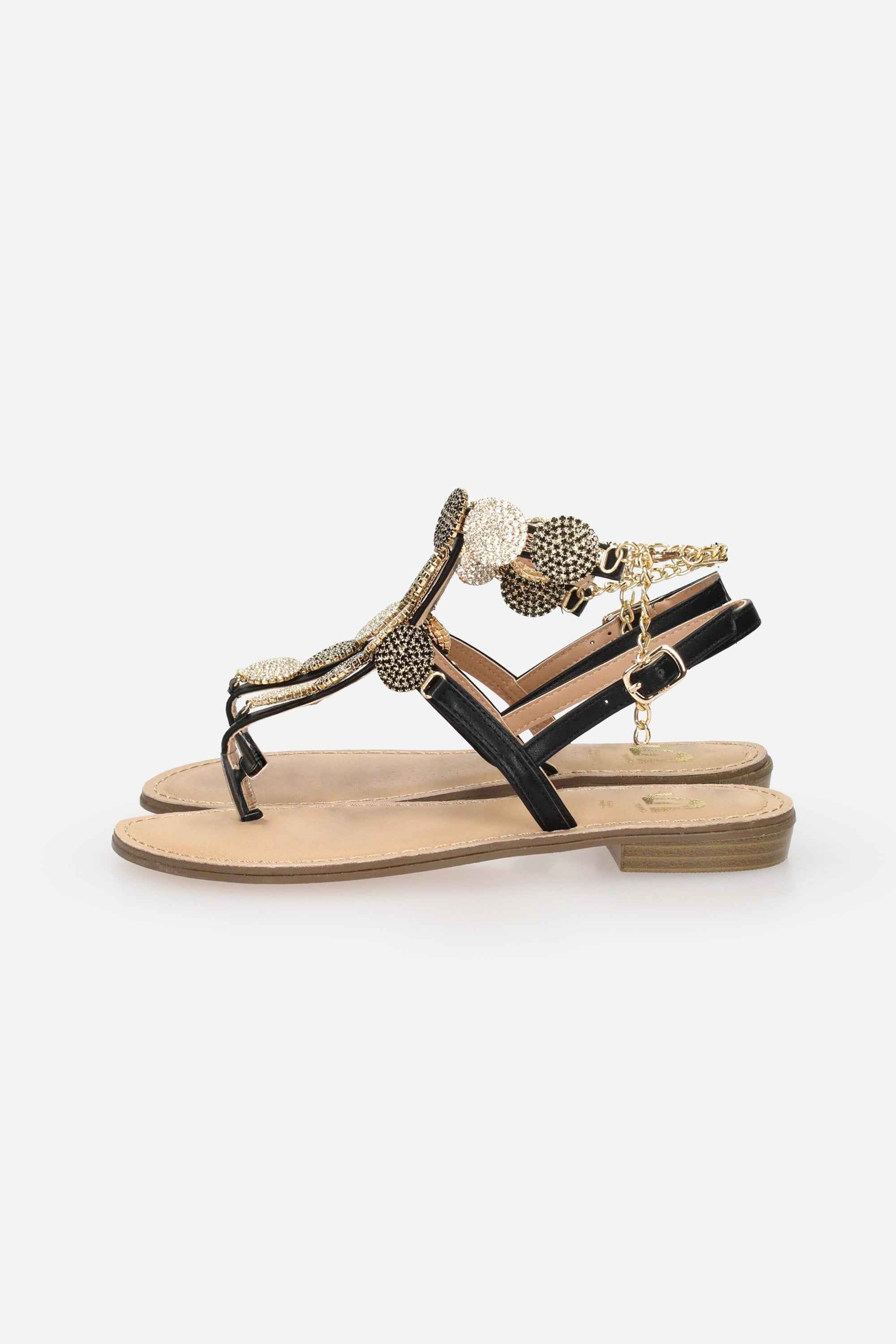 NERO | GOLD & GOLD - D GL835 Infradito