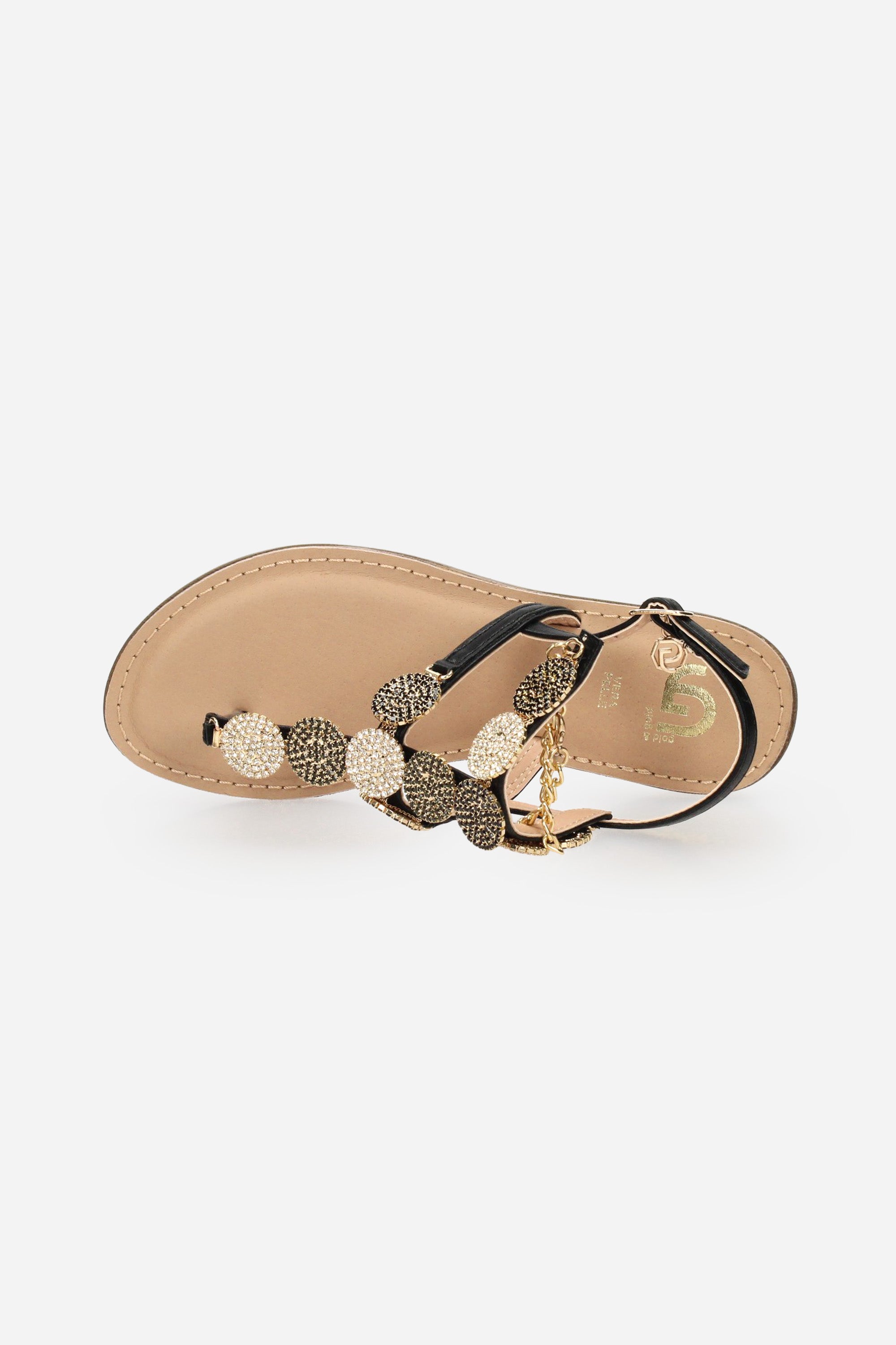 NERO | GOLD & GOLD - D GL835 Infradito