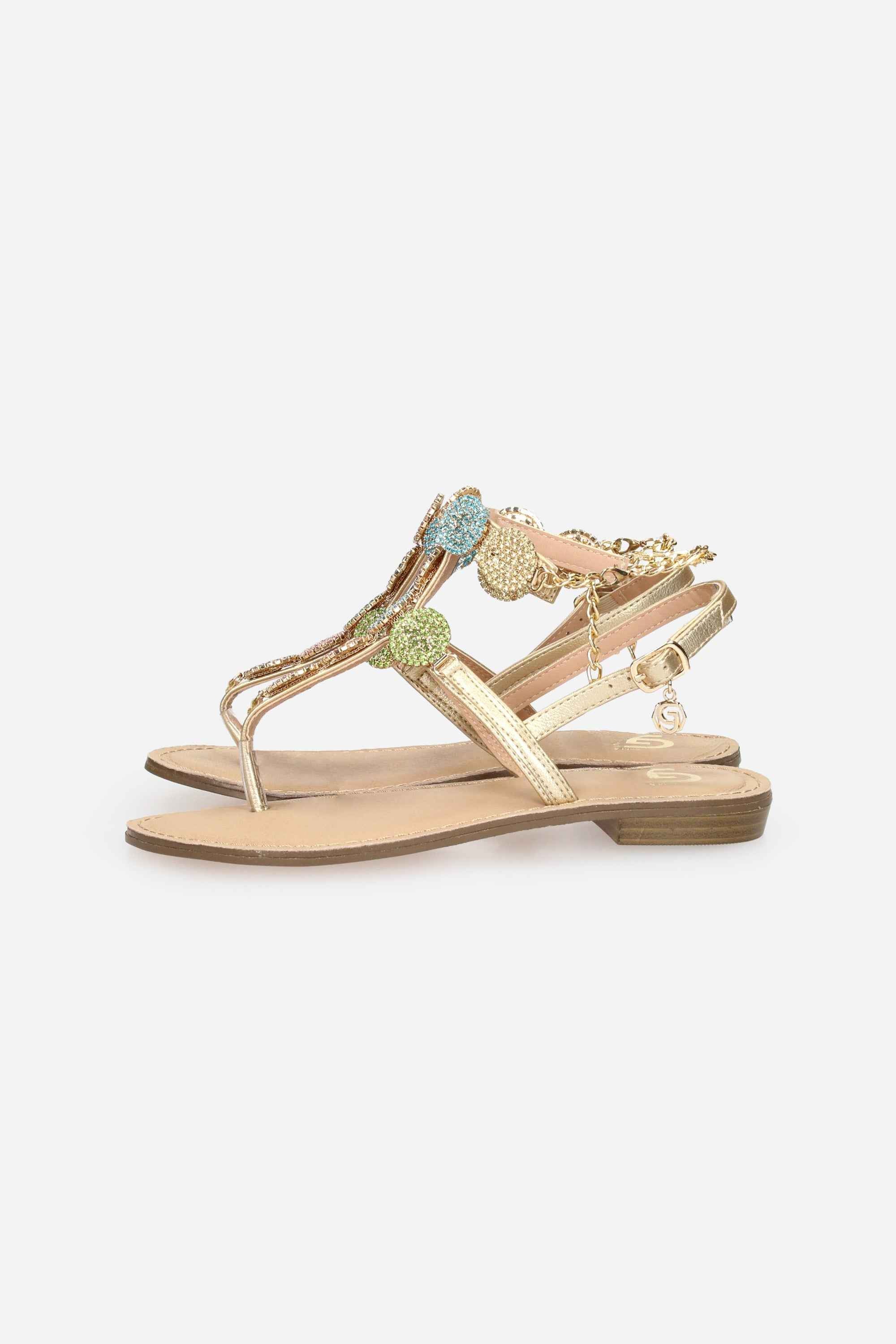 MULTICOLOR | GOLD & GOLD - D GL835 Infradito