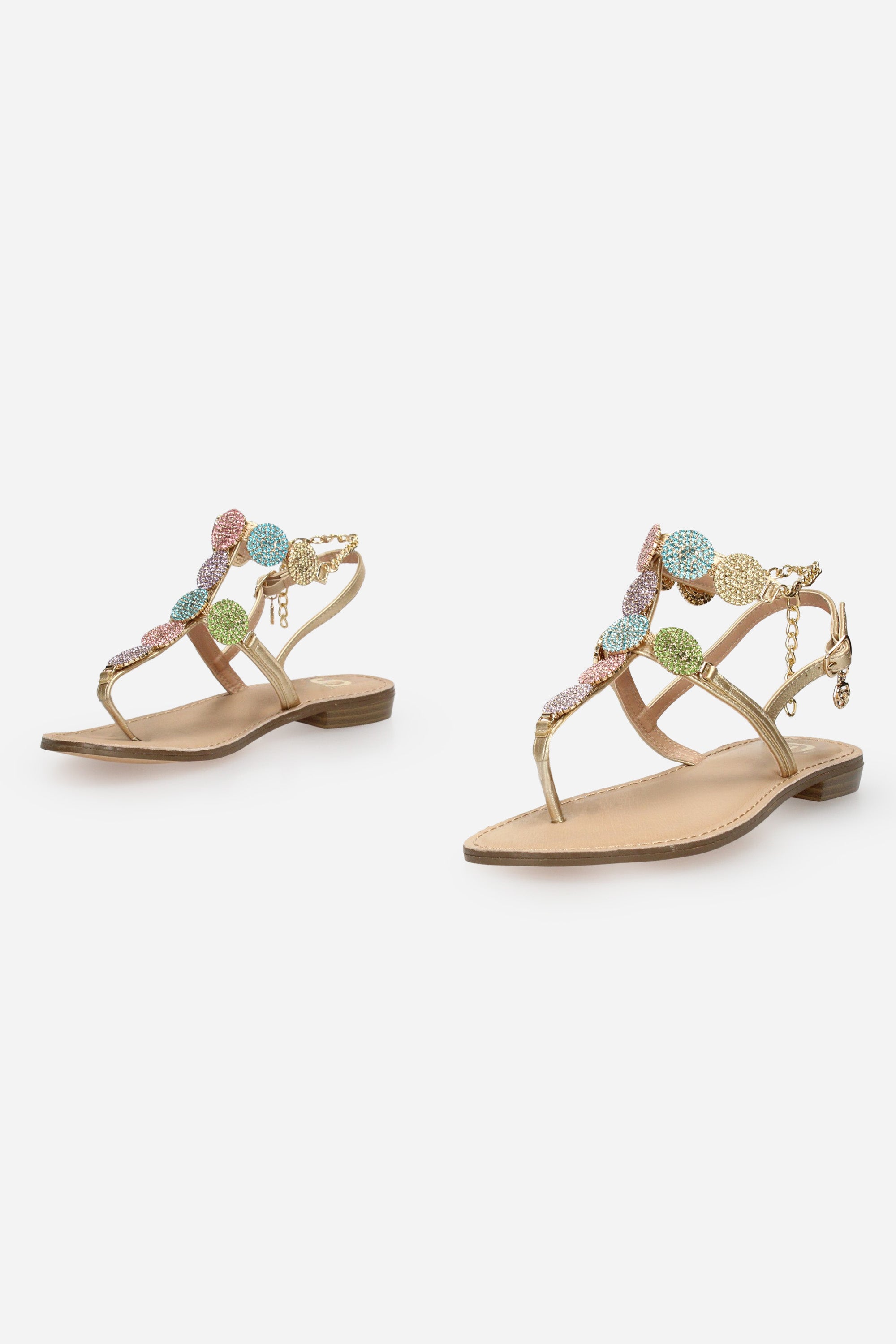 MULTICOLOR | GOLD & GOLD - D GL835 Infradito