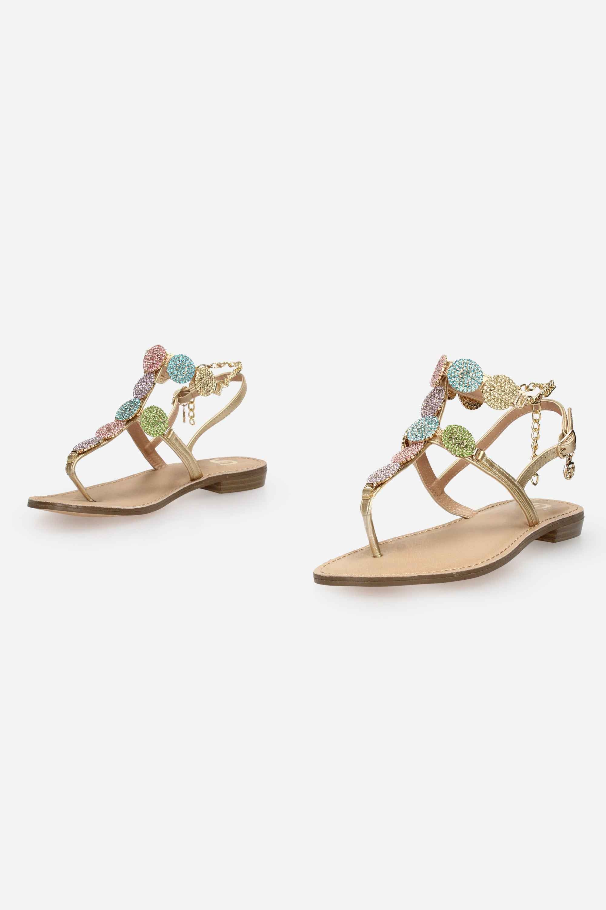 MULTICOLOR | GOLD & GOLD - D GL835 Infradito