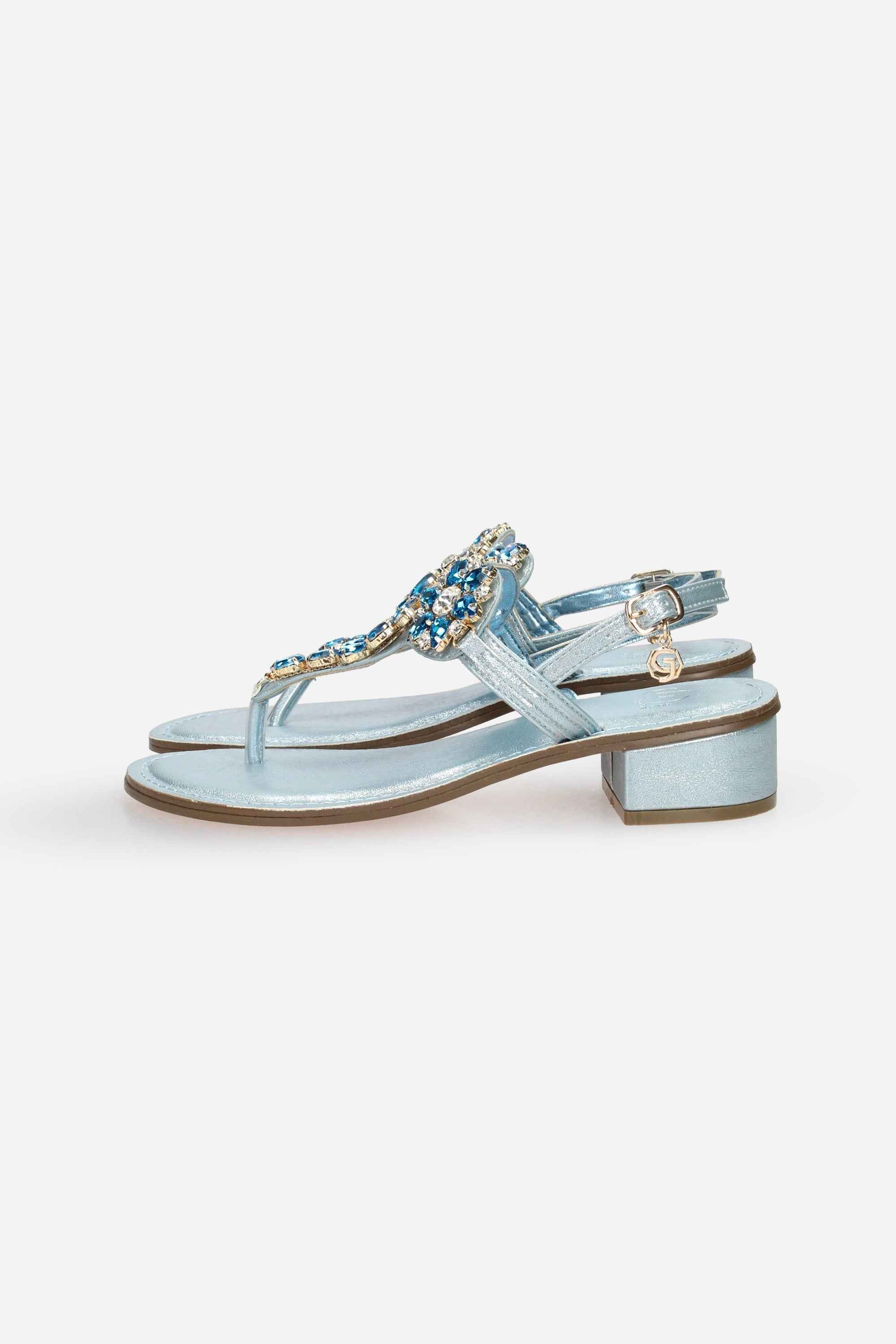 AZZURRO | GOLD & GOLD - D GL821 Infradito