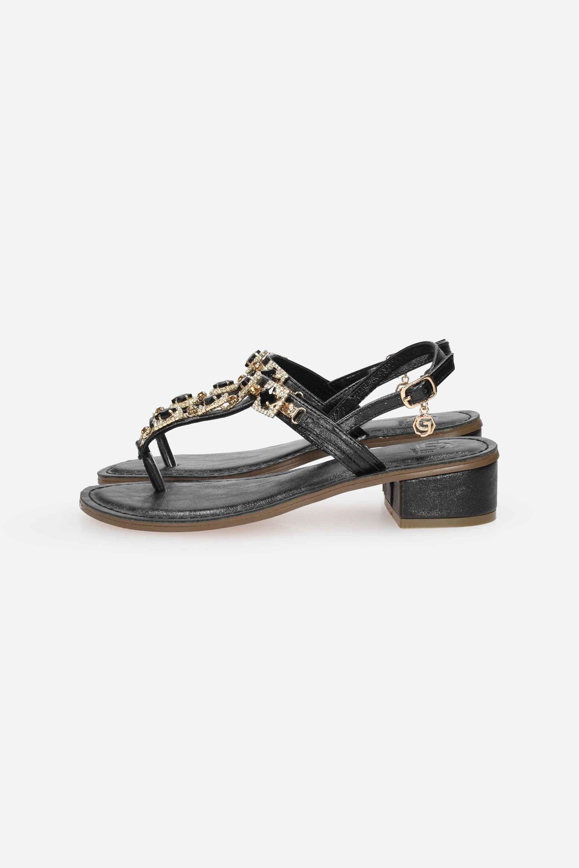 NERO | GOLD & GOLD - D GL822 Infradito