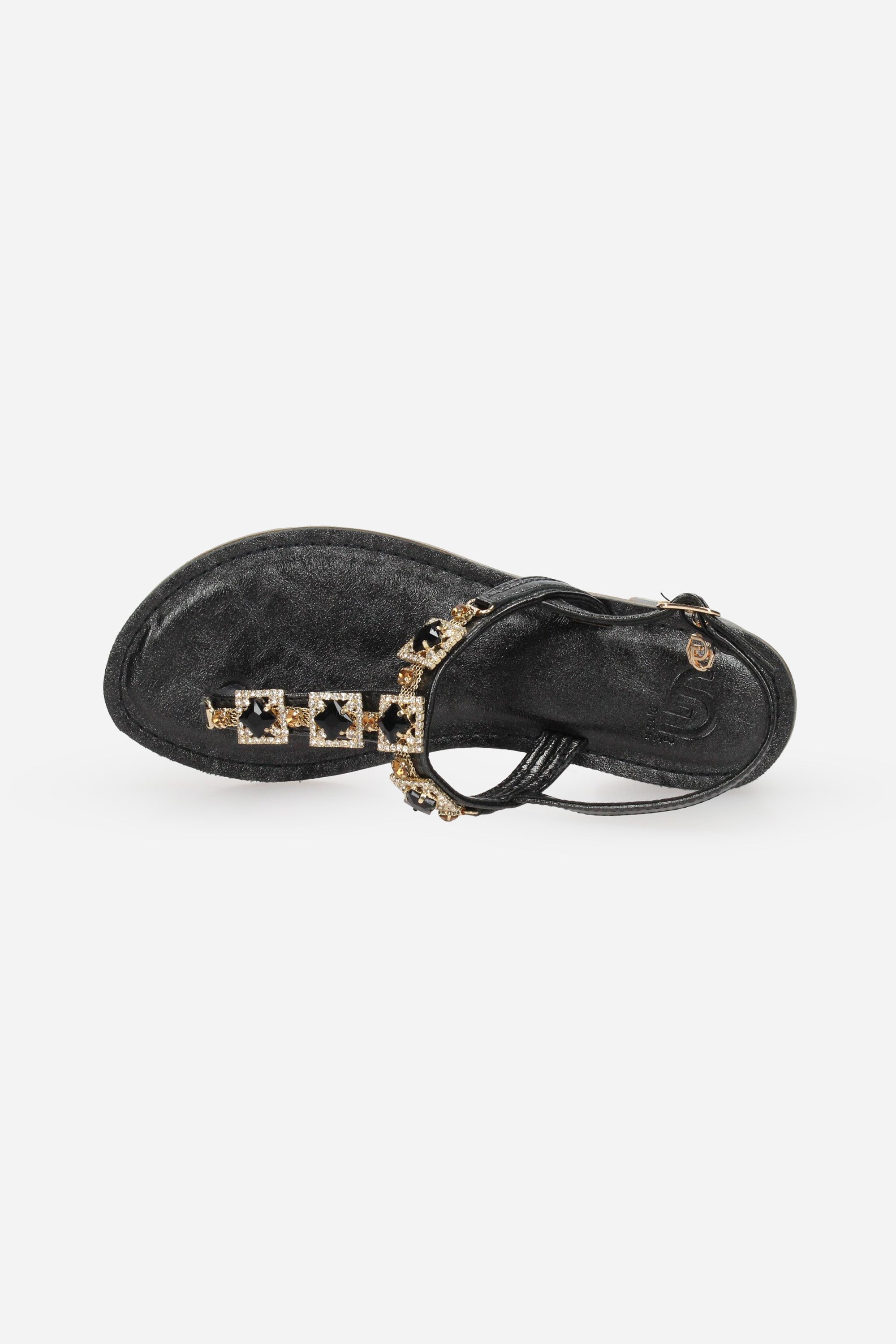NERO | GOLD & GOLD - D GL822 Infradito