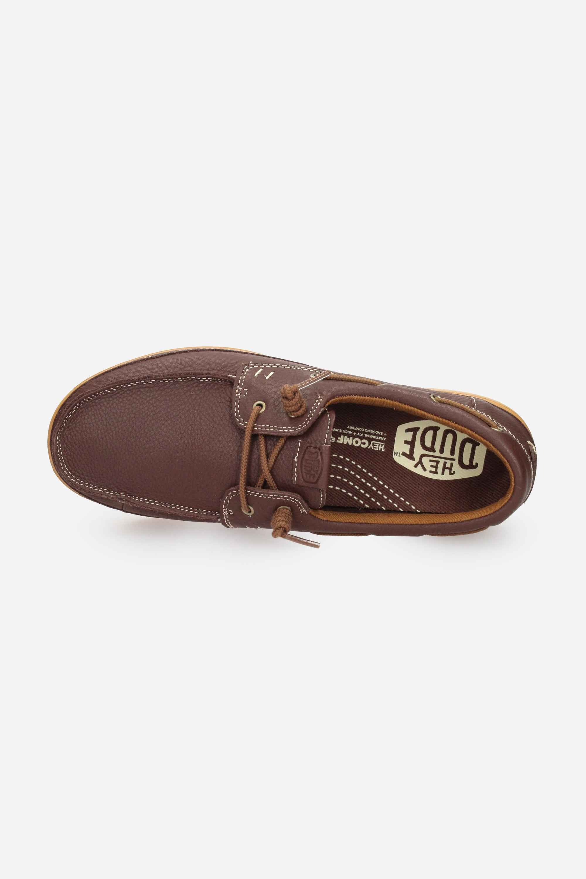 MARRONE | HEY DUDE - U 45094 Mocassino