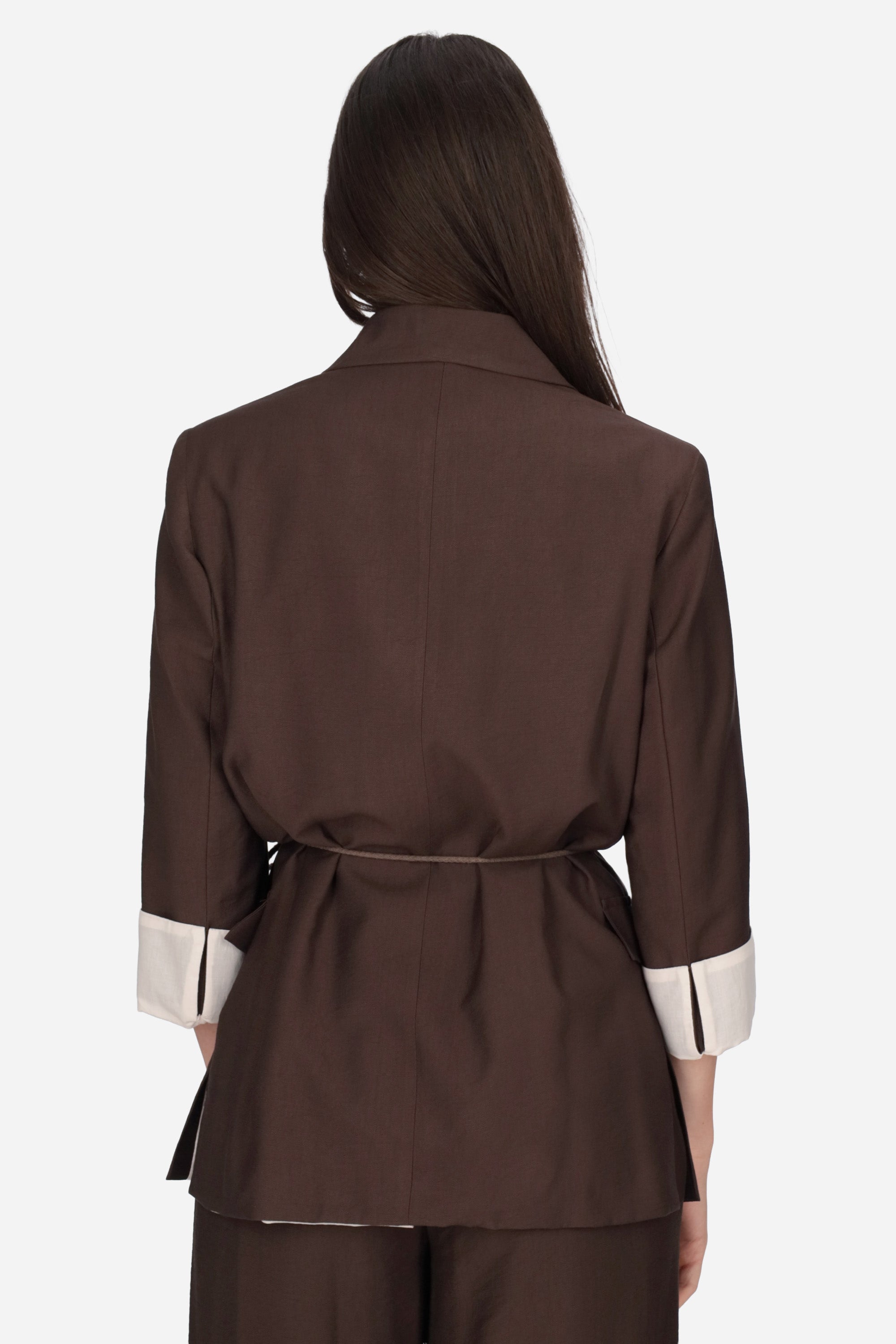 MARRONE | MADEMOISELLE DU MONDE - D MDM253 Giacca